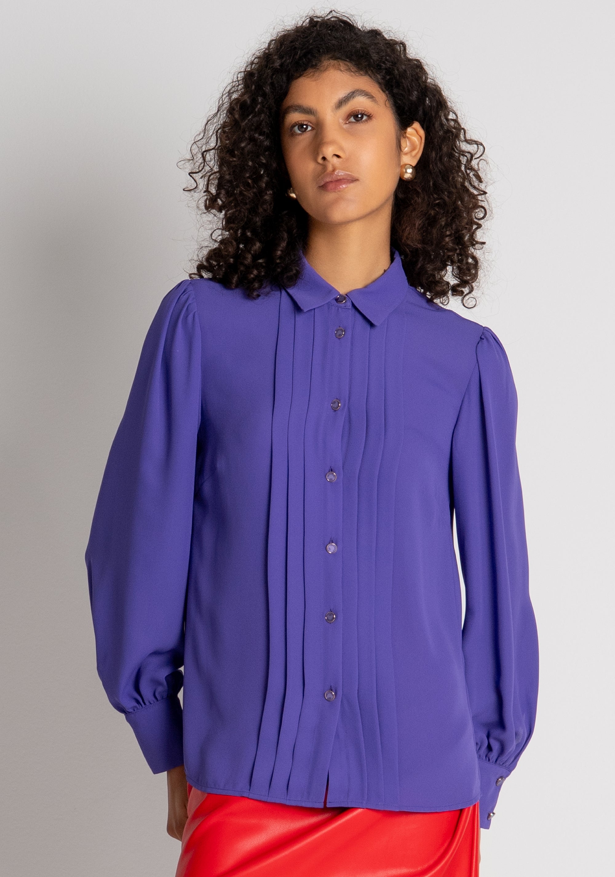 Camicia regular in georgette FR26WT6019W41201 FRACOMINA