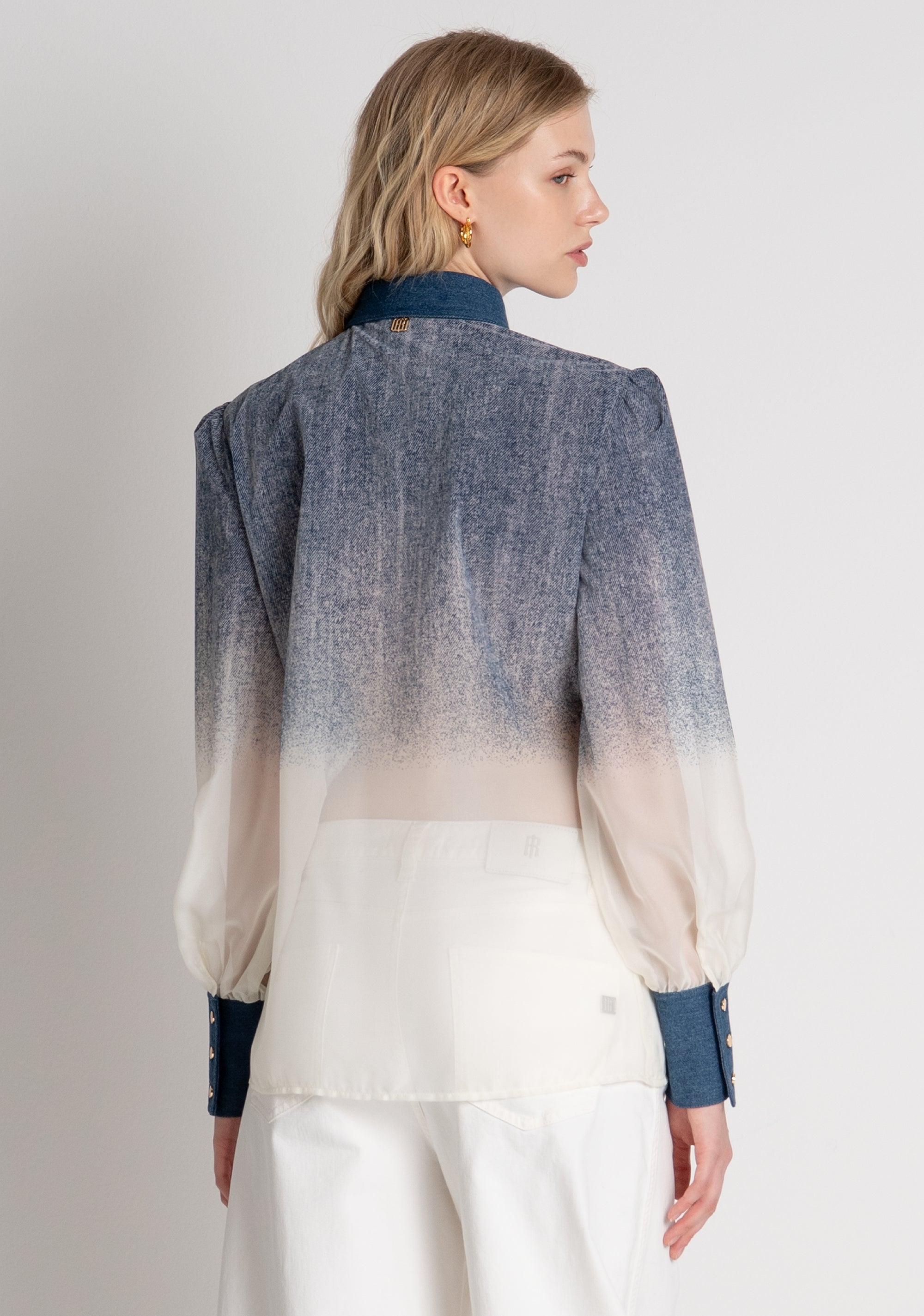 Camicia regular con effetto sfumato FR26WT6023W775Q1 FRACOMINA