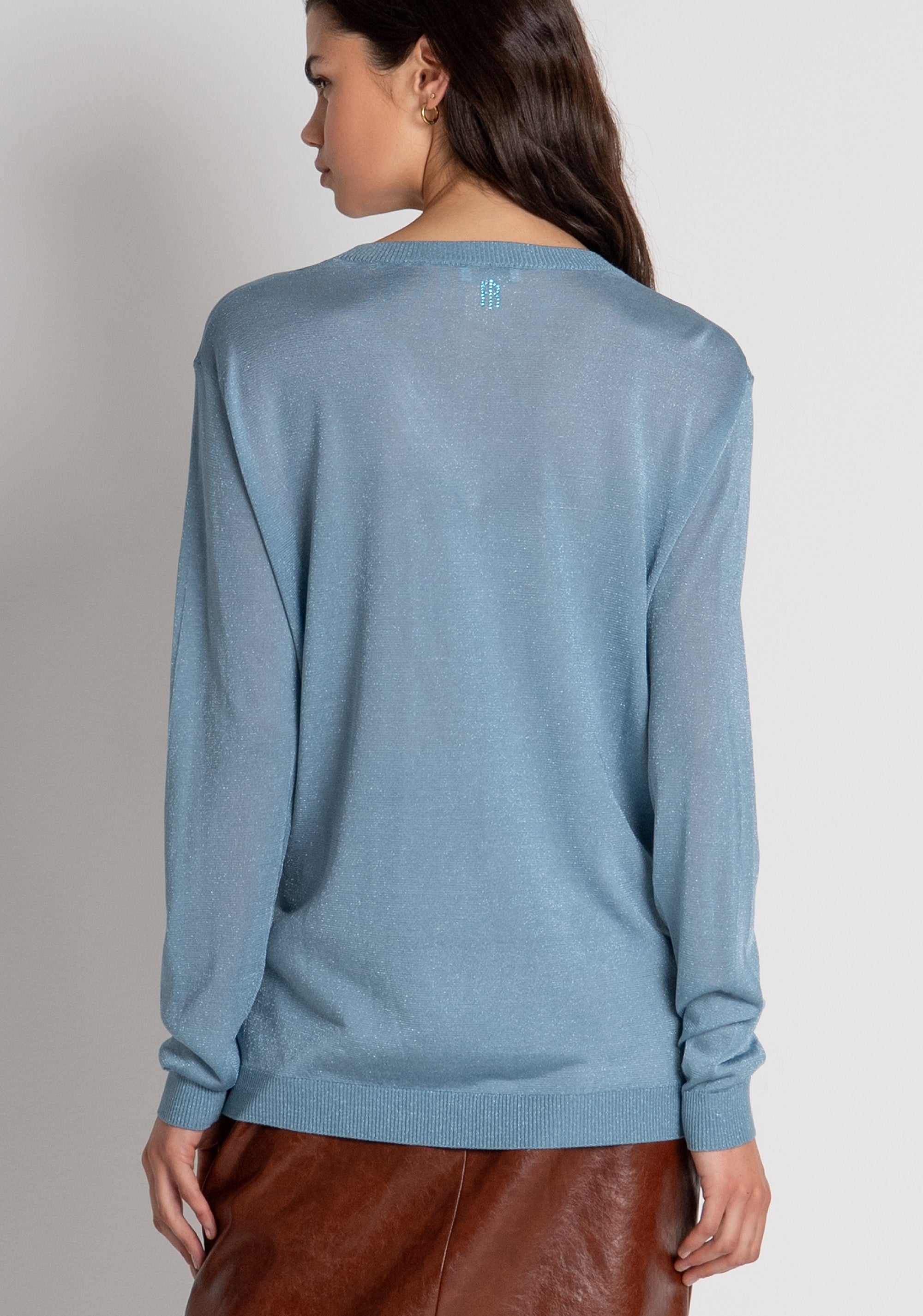 Maglia regular con lurex FR26WT7011K490Q7 FRACOMINA