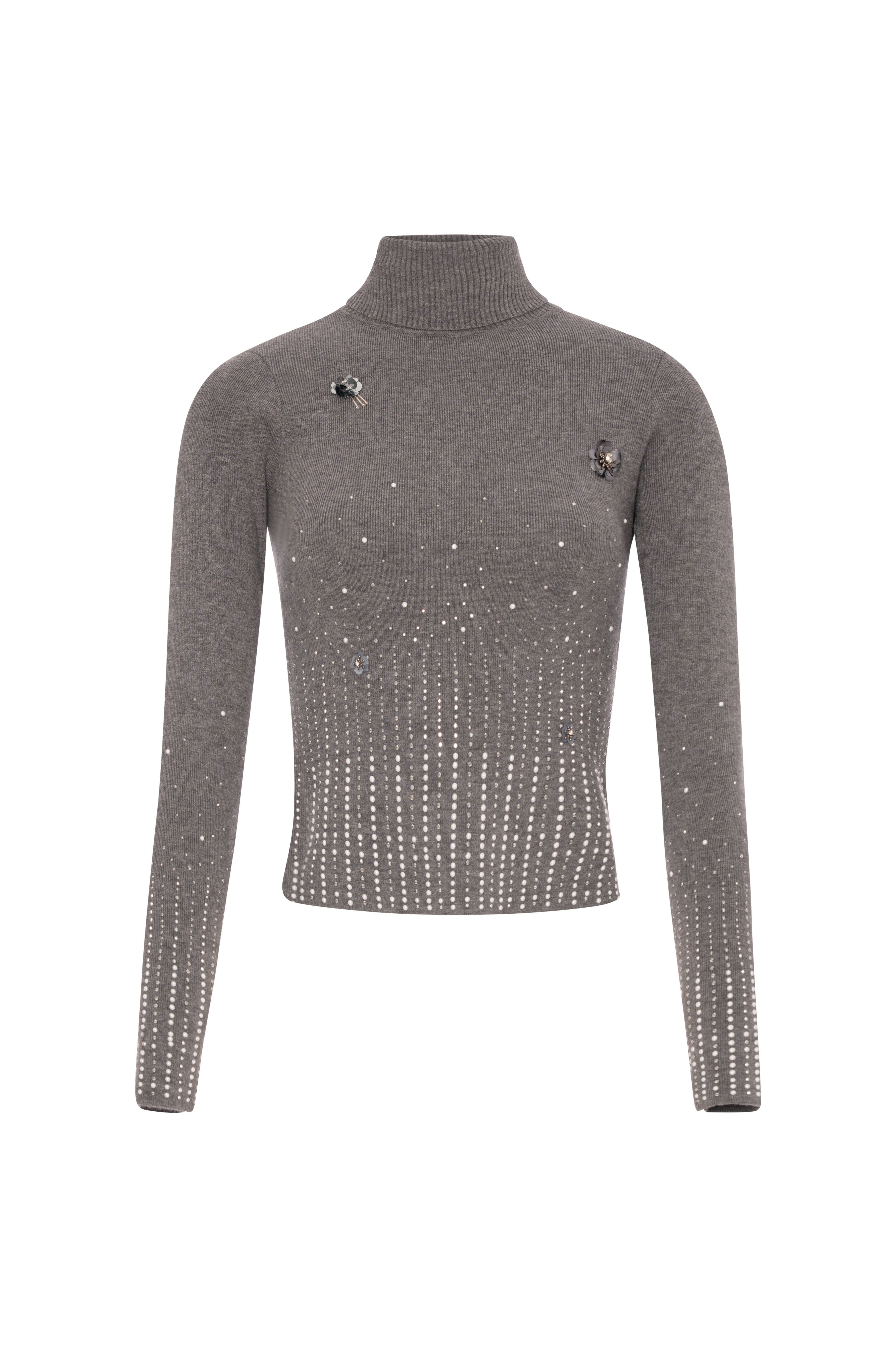 Maglia slim con applicazioni luminose FR26WT7021K506R9-KE9 Fracomina
