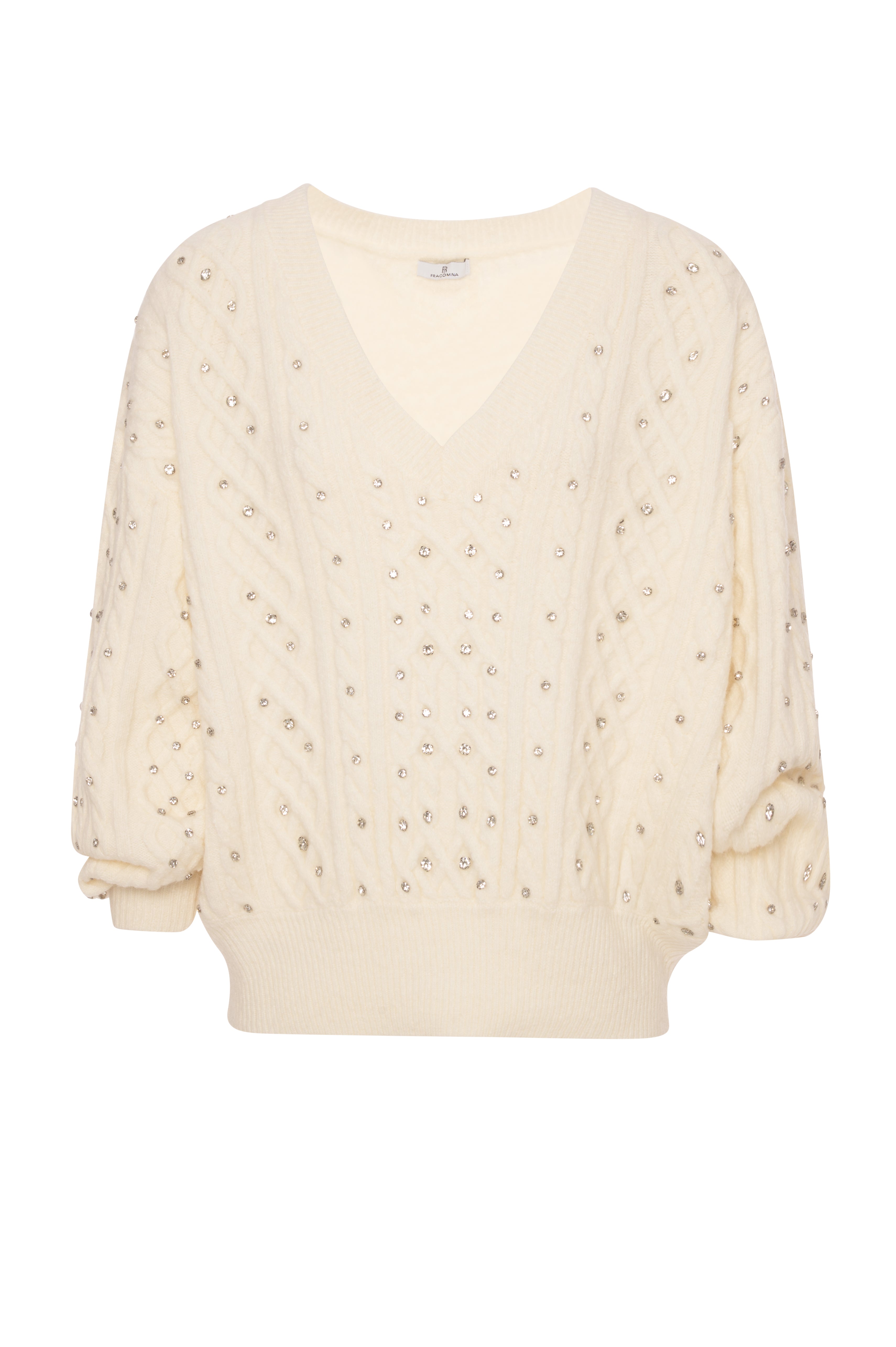 Maglia over con punto treccia FR26WT7039K457R9 FRACOMINA