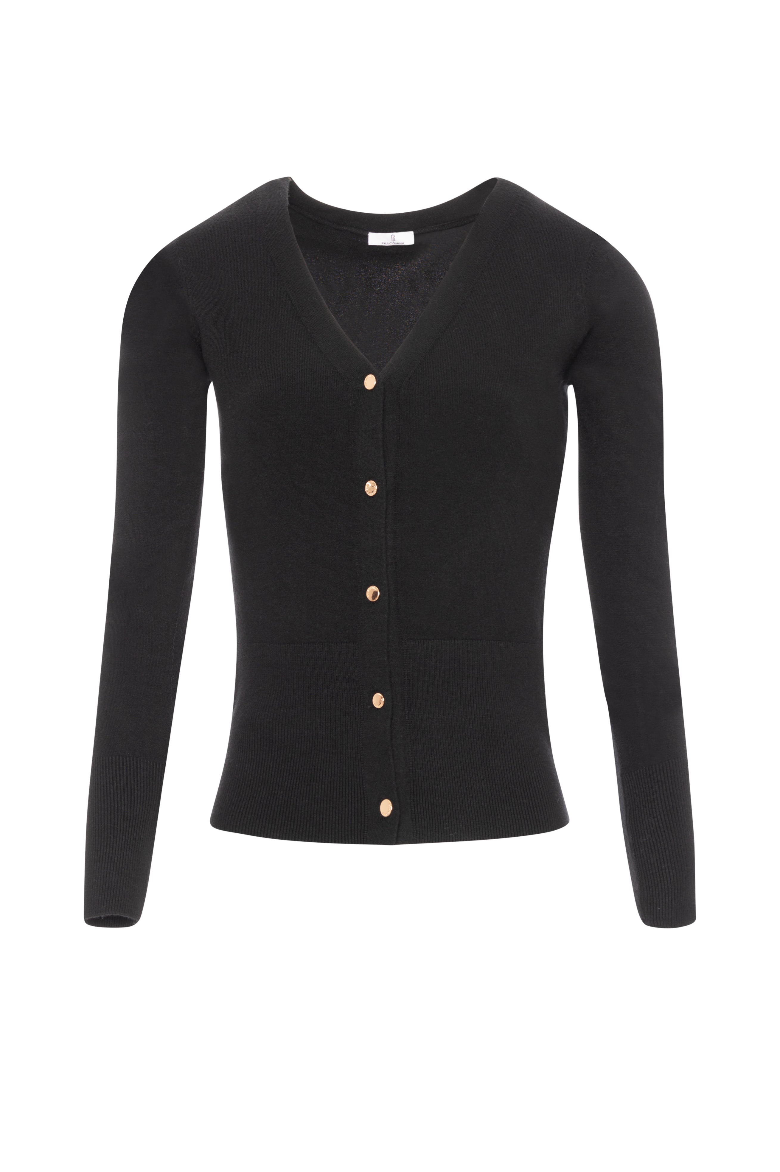 Cardigan slim con scollo a V FR26WT8001K50601-K01 Fracomina