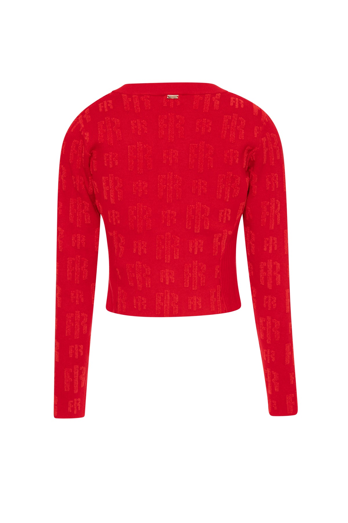 Cardigan slim con monogram FR26WT8008K474F8-K38 Fracomina