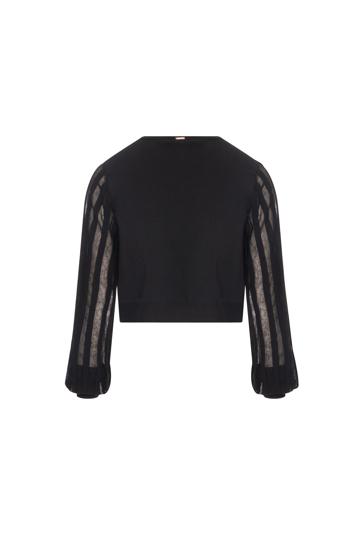 Cardigan regular con maniche lunghe in tessuto plissettato FR26WT8011K416F9-K01 Fracomina