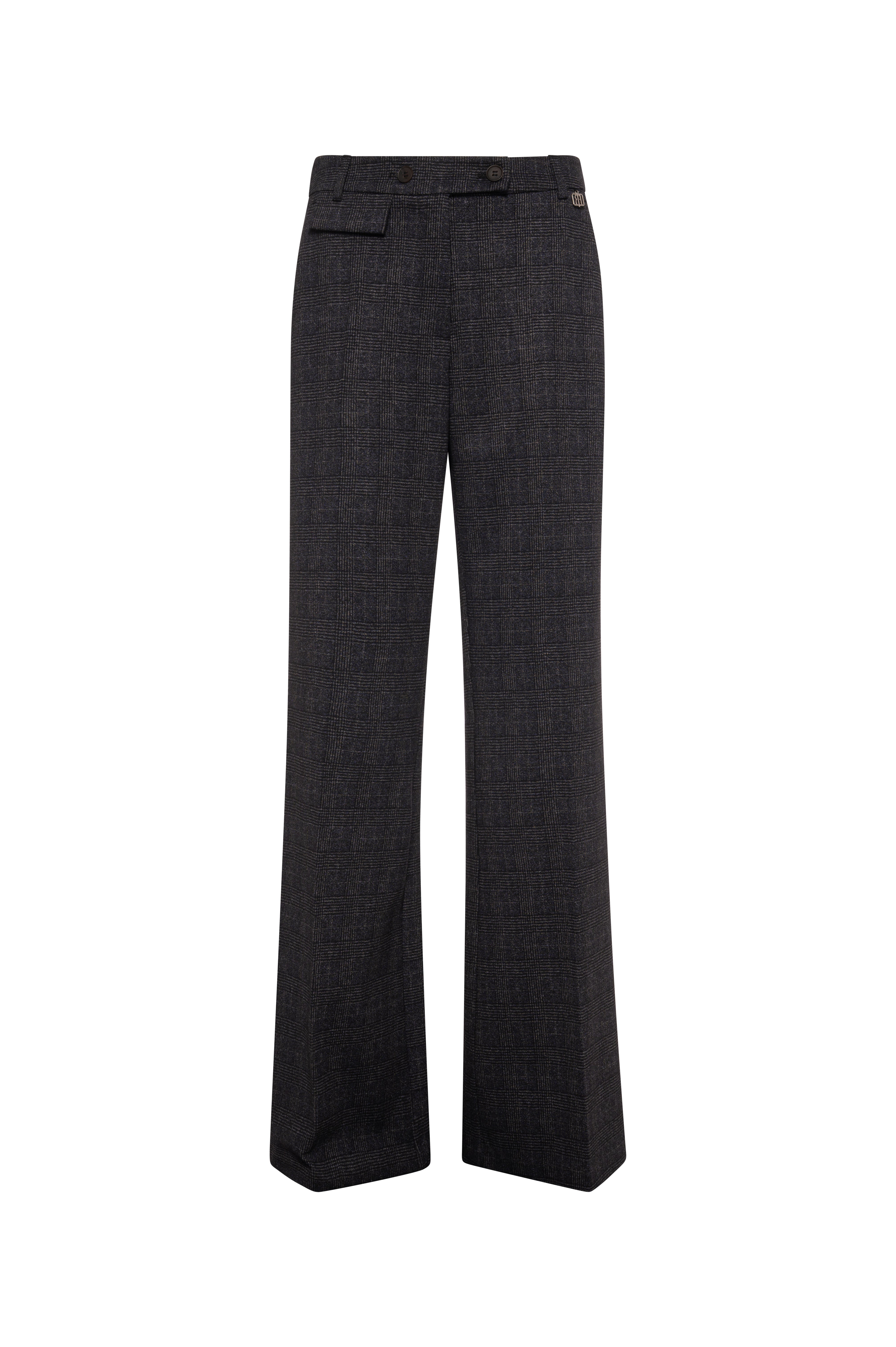 Pantalone linea dritta in tessuto in fantasia Principe di Galles FRACOMINA — immagine 4 di 5
