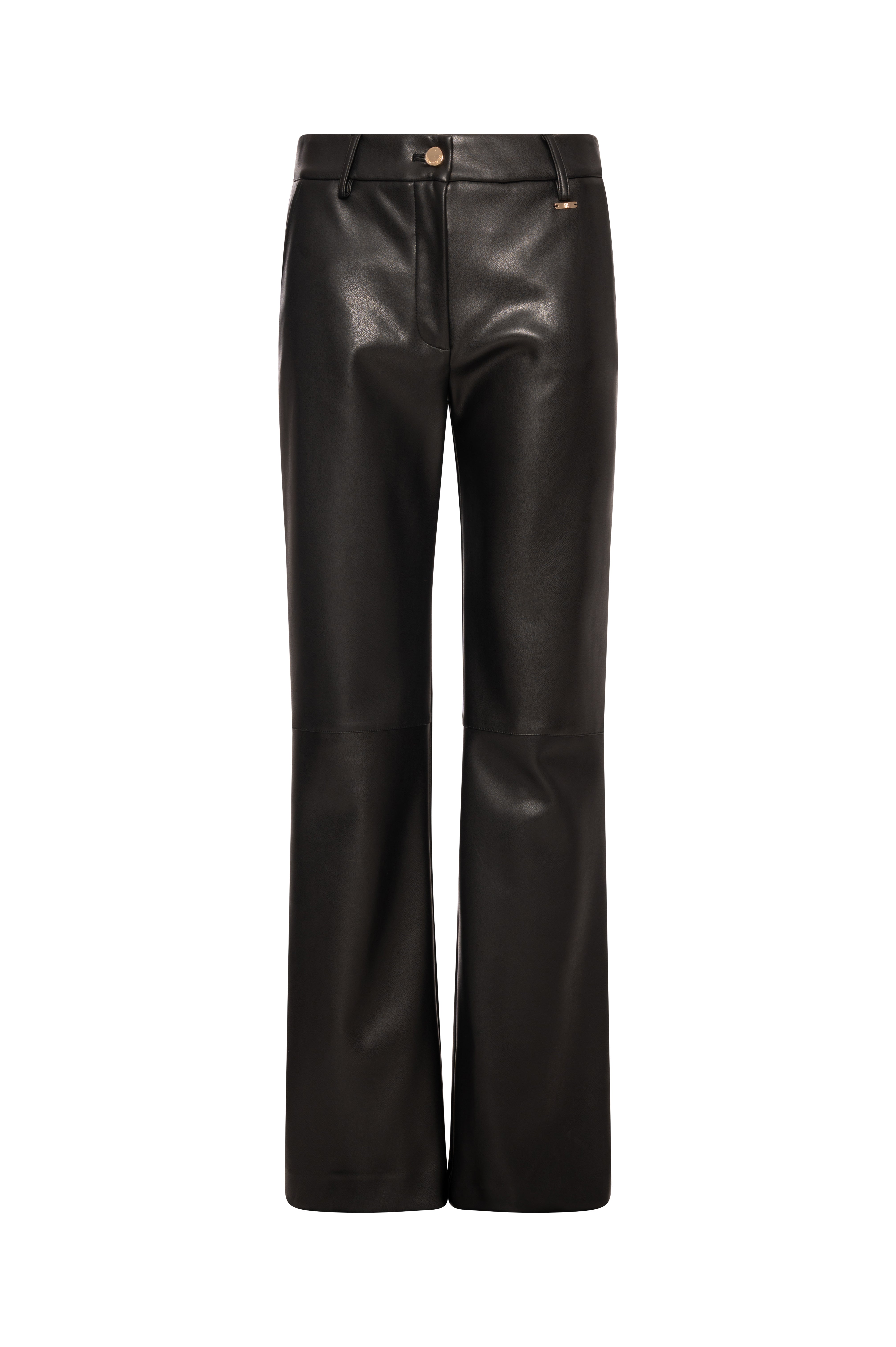 Pantalone regular in finta pelle FR26WV2008P41101 FRACOMINA