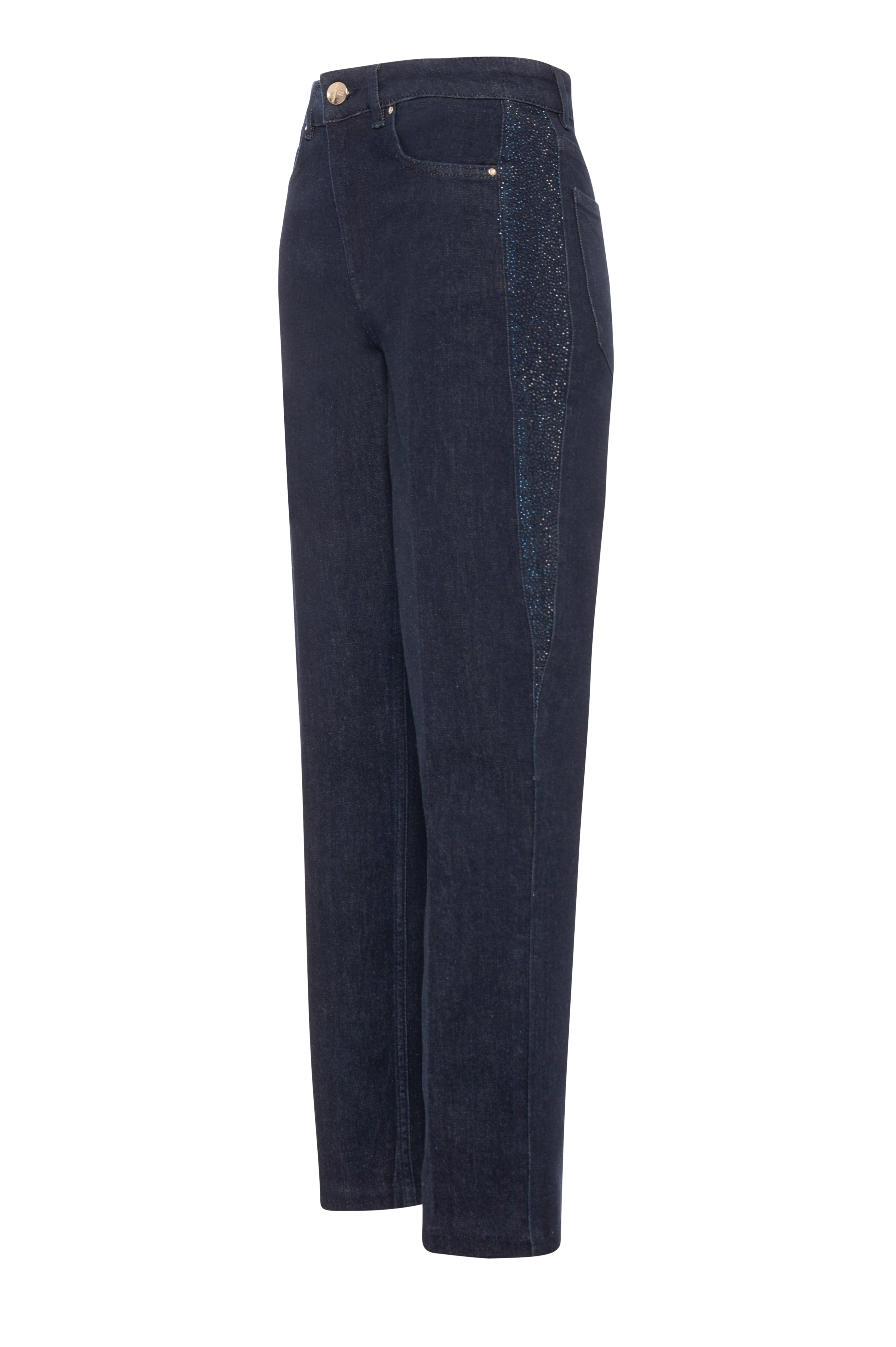 Jeans regular in denim con lavaggio rince FRACOMINA — immagine 3 di 3