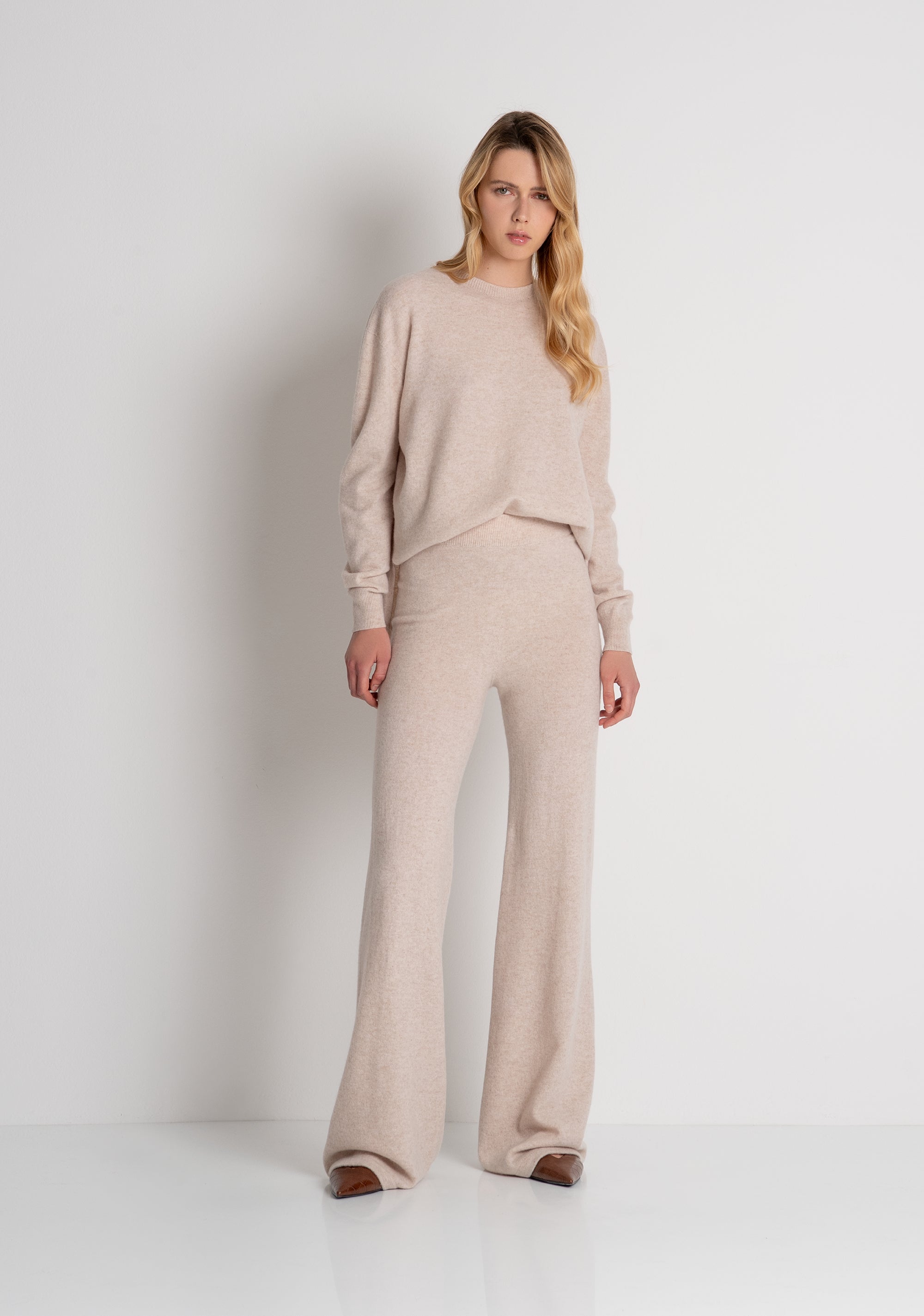 Pantalone wide a palazzo in lana FR26WV3001K47301 FRACOMINA