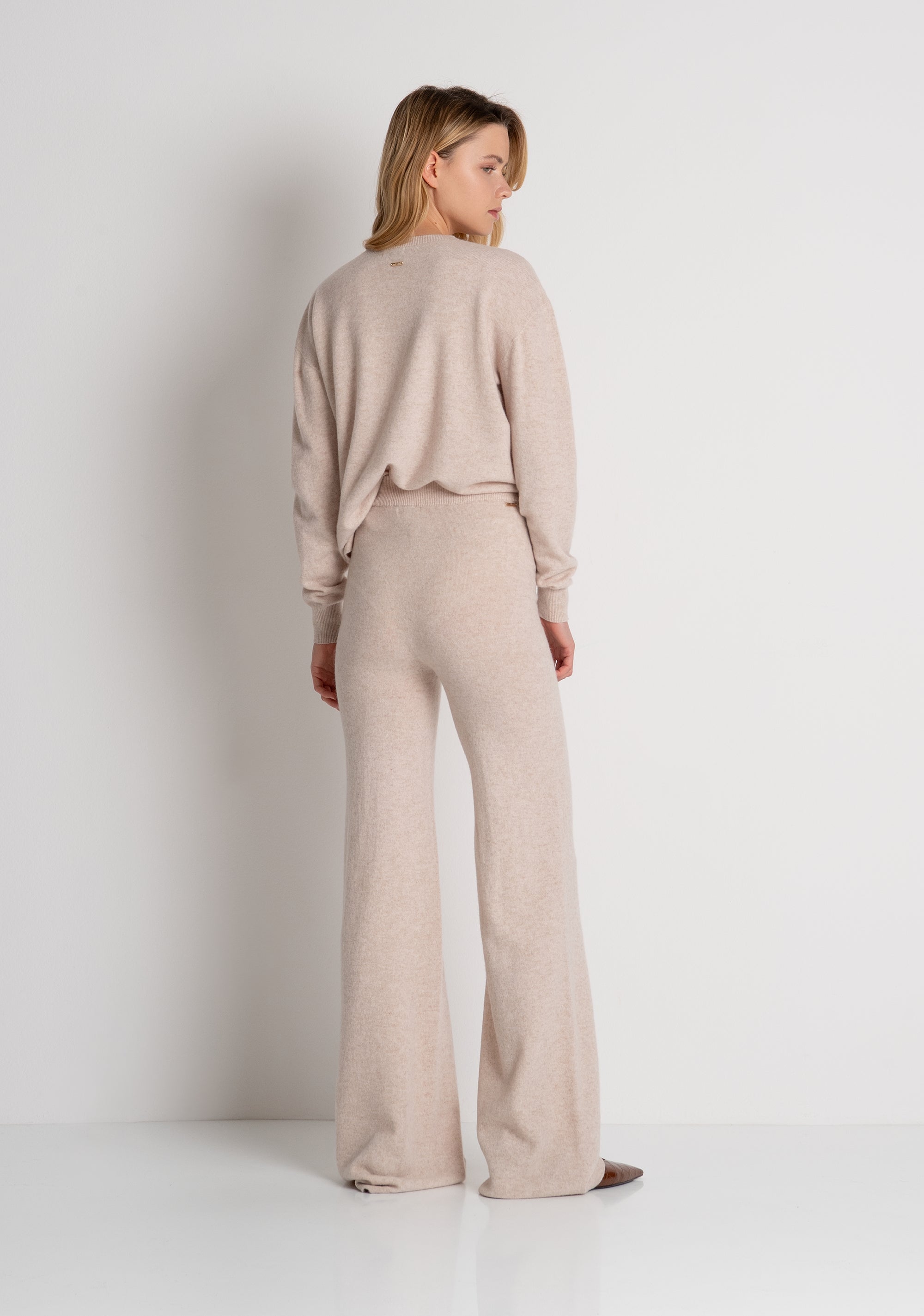 Pantalone wide a palazzo in lana FR26WV3001K47301 FRACOMINA