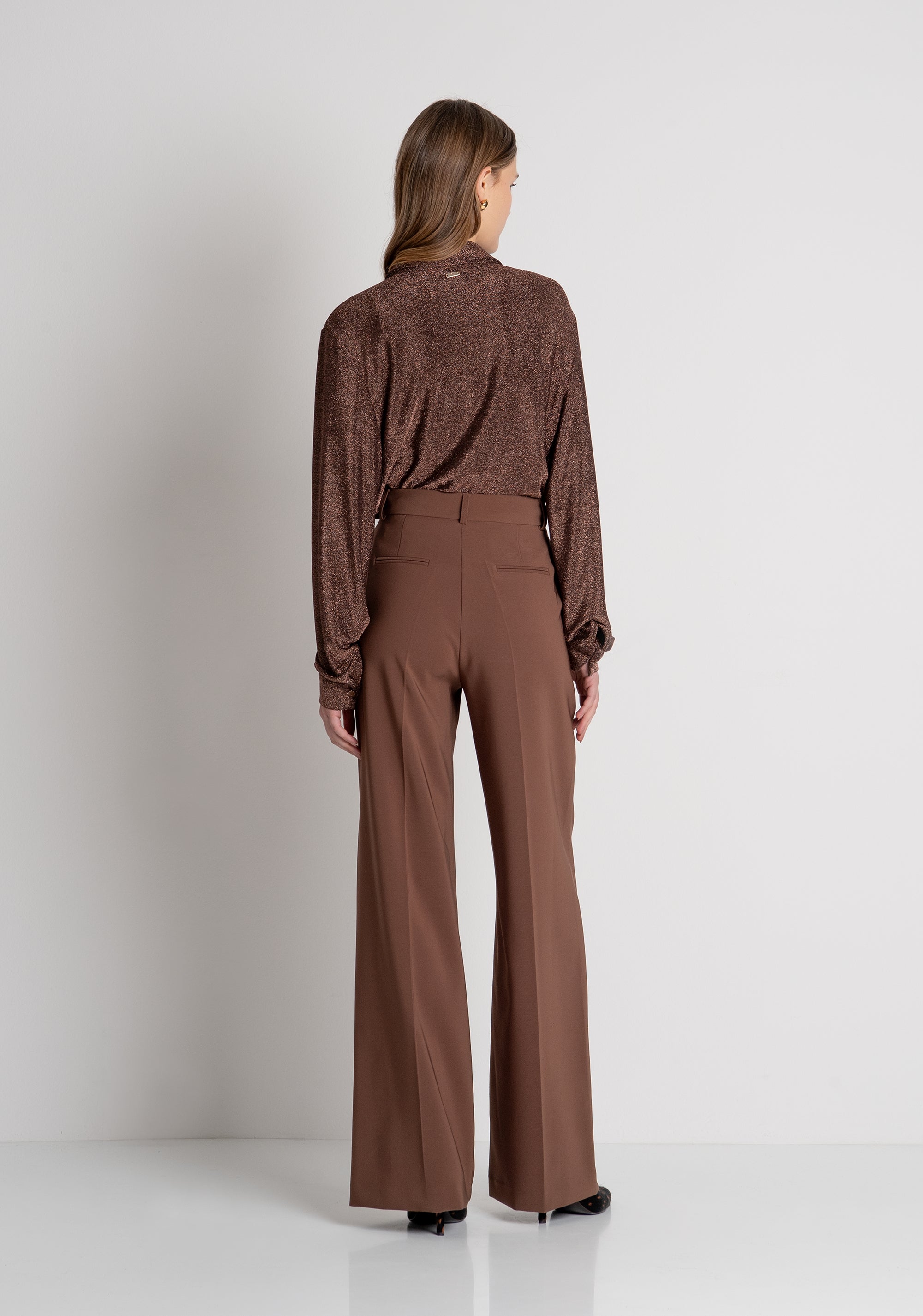 Pantalone flare con vita regolare FRACOMINA — immagine 4 di 6