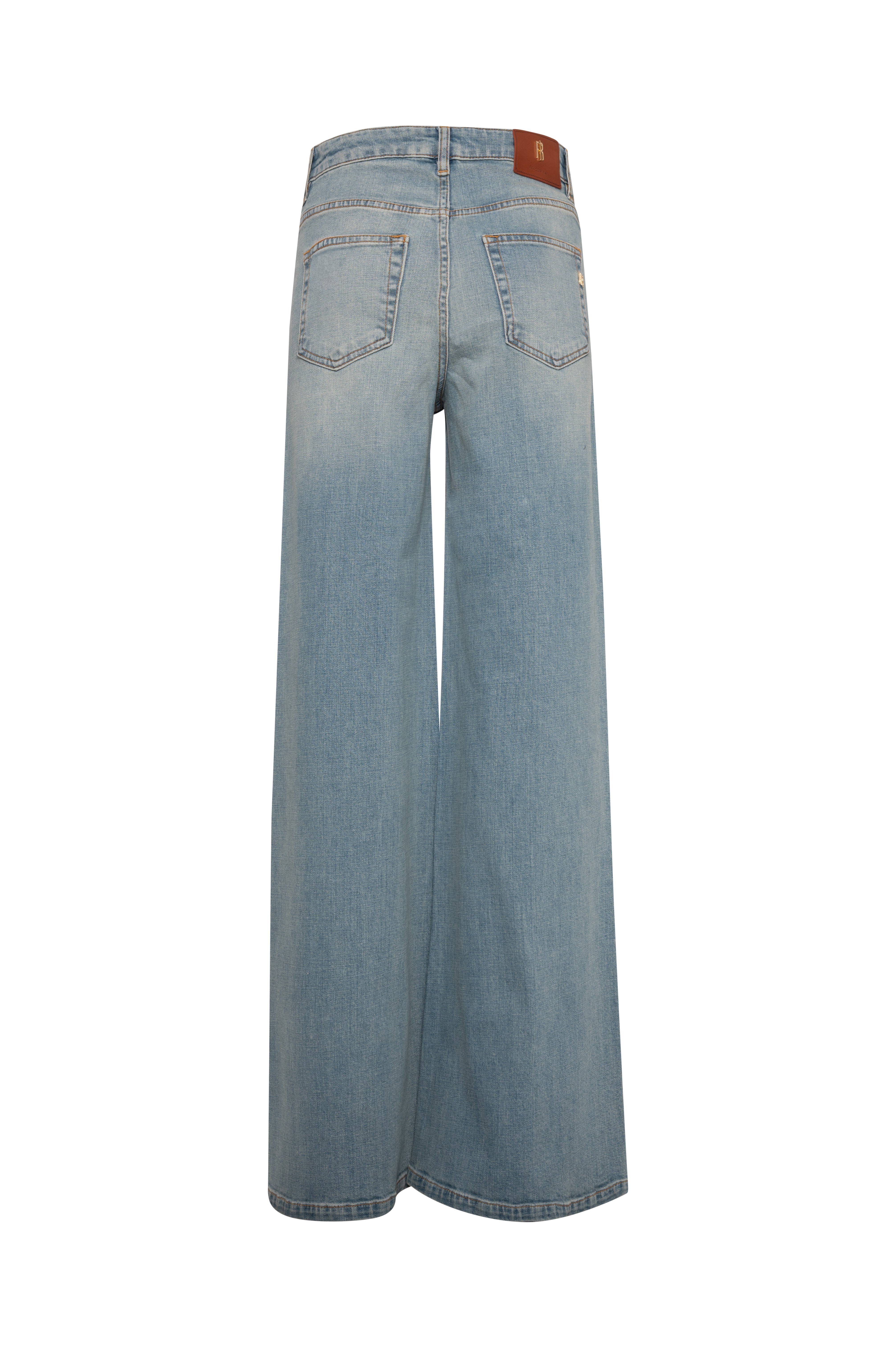 Jeans flare in denim con lavaggio chiaro FRACOMINA — immagine 6 di 7