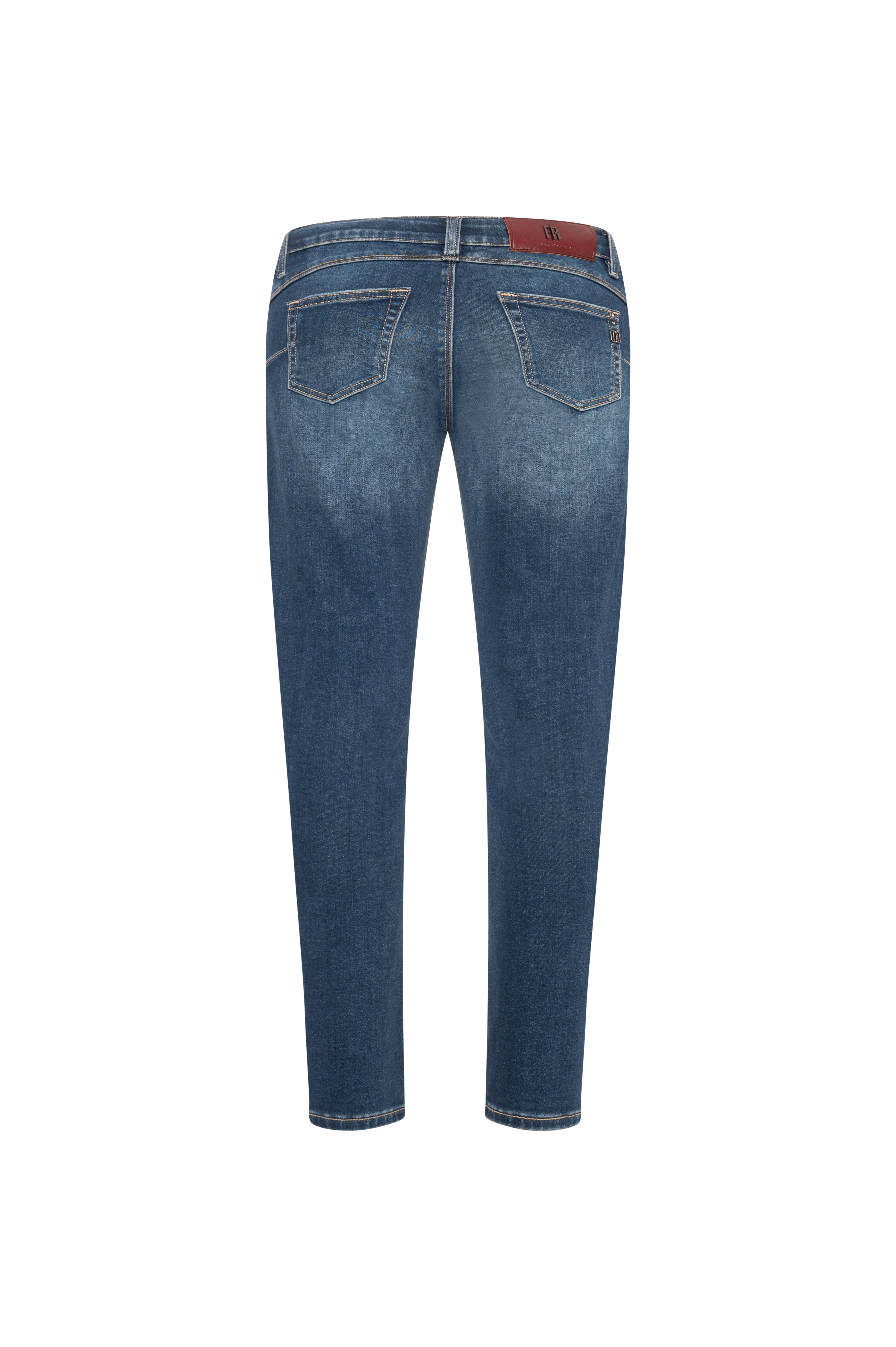 Jeans slim effetto push-up in denim con lavaggio medio FR26WV9002D46402-KG1 Fracomina