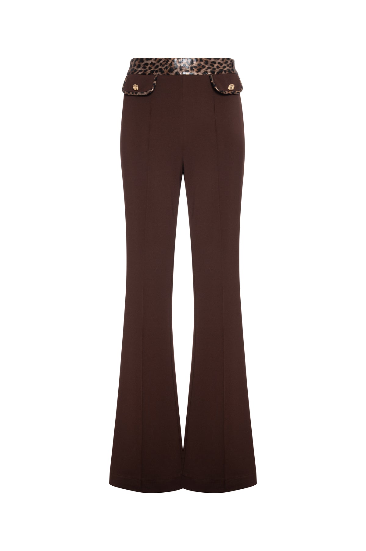 Pantalone bootcut con dettagli animalier FR26WVA007W68601-K06 Fracomina