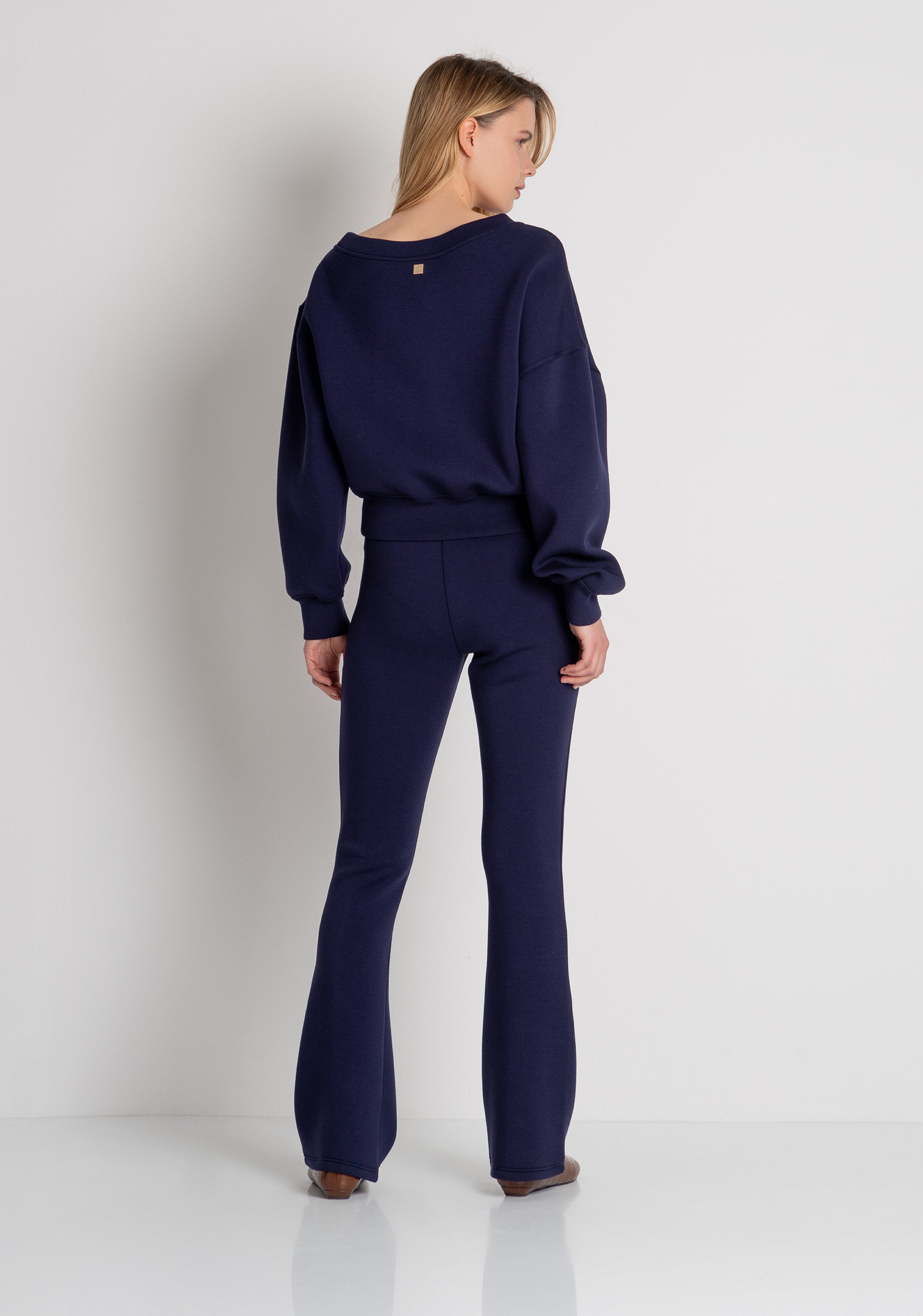 Pantalone bootcut in punto milano FR26WVA015F41601 FRACOMINA