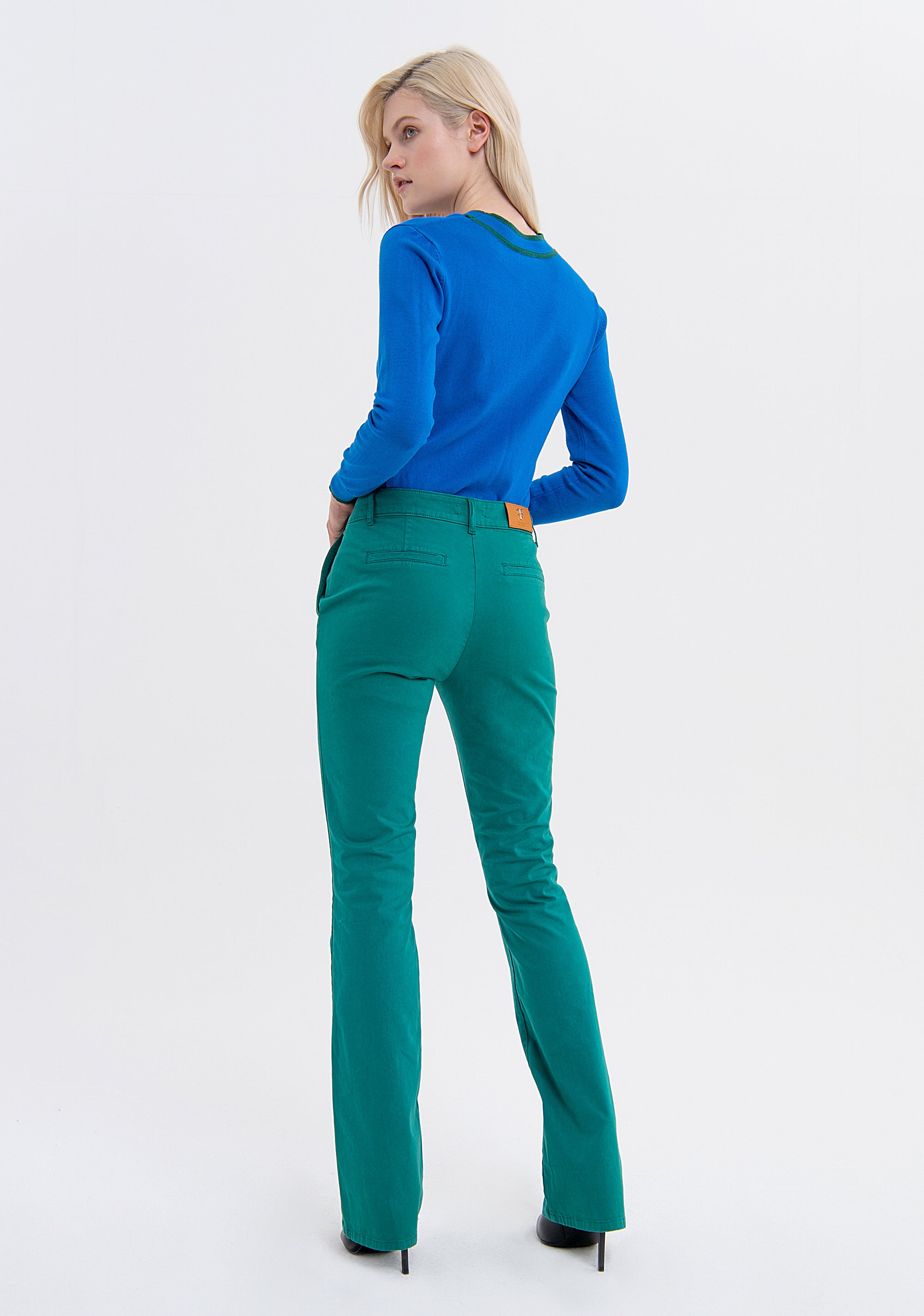 Pantalone bootcut in gabardina FS23WVA003W47201 Fracomina