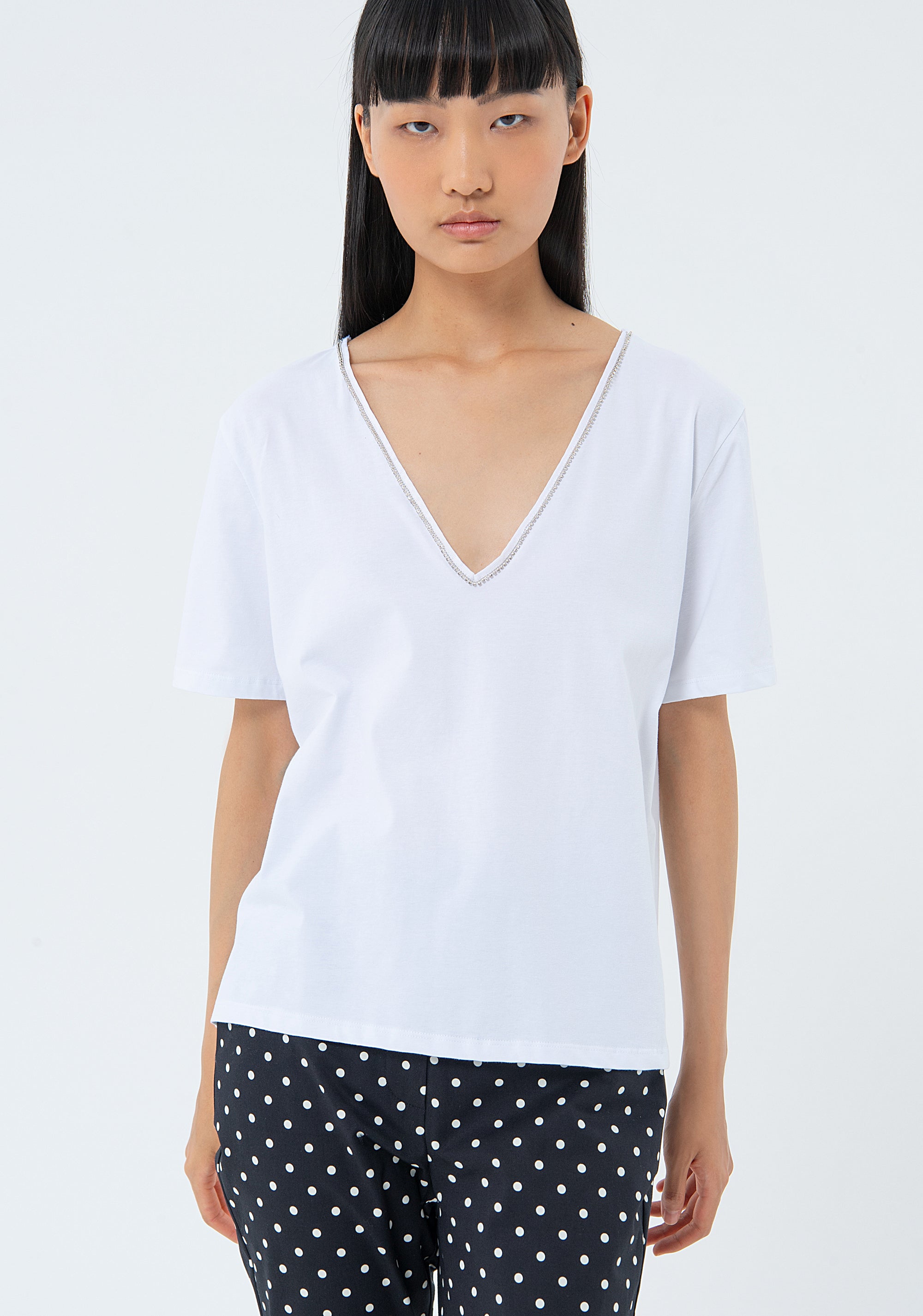 T-shirt over in jersey FS24ST3008J40110-278 Fracomina