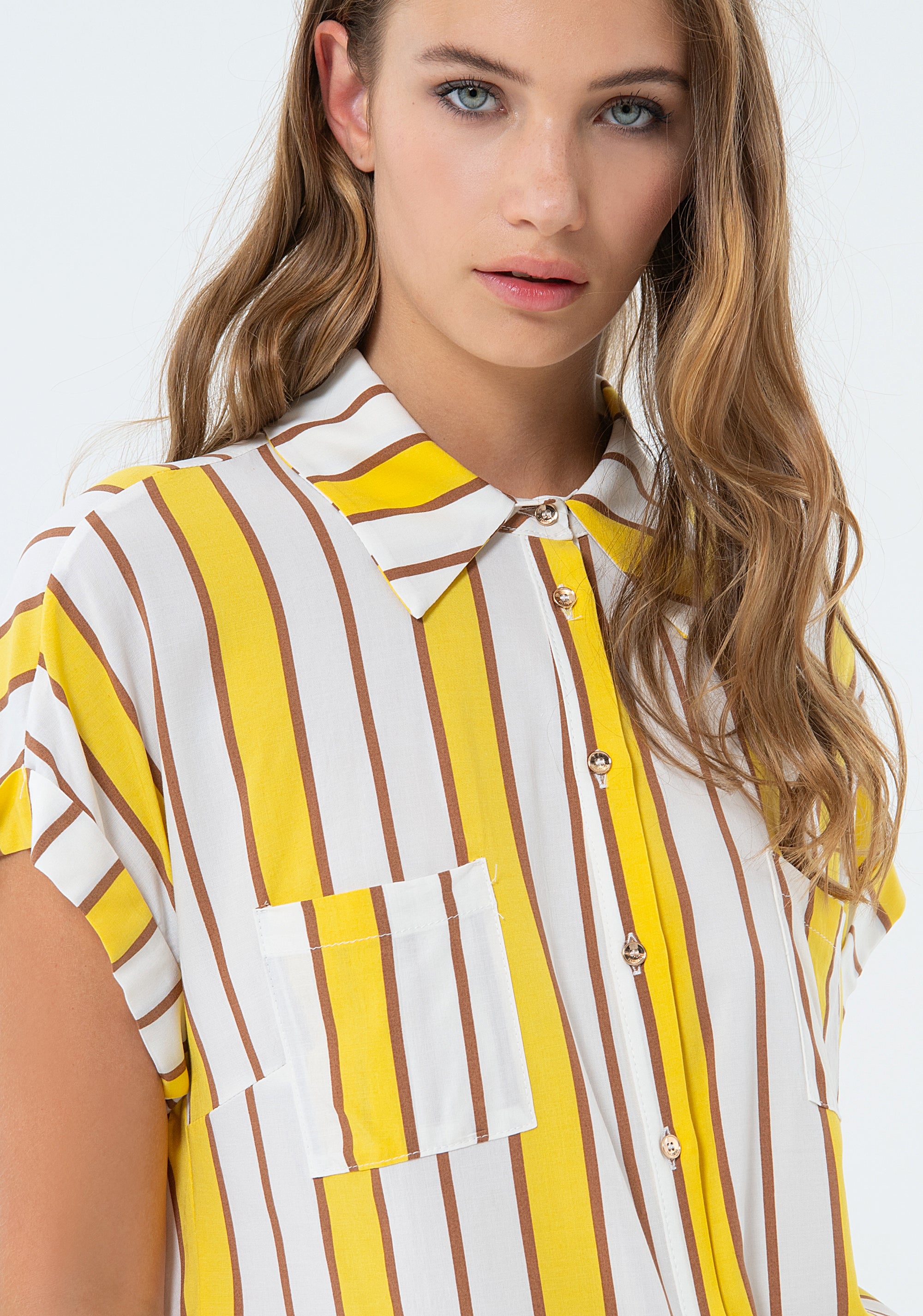 Camicia over a righe FS24ST6007W620N8-Q88 Fracomina