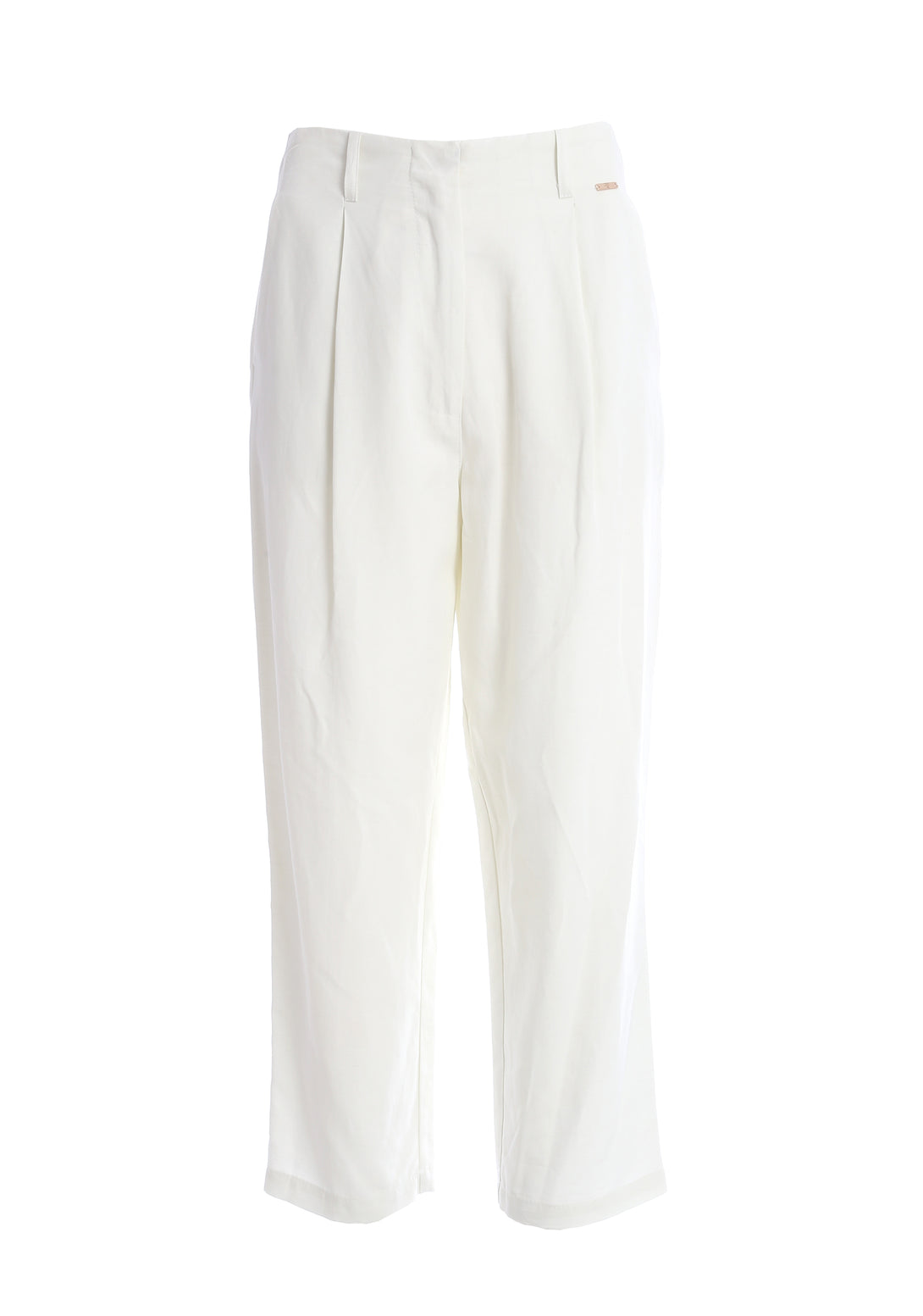 Pantaloni carrot in cotone e lino FS24SVD001W69301-278 Fracomina
