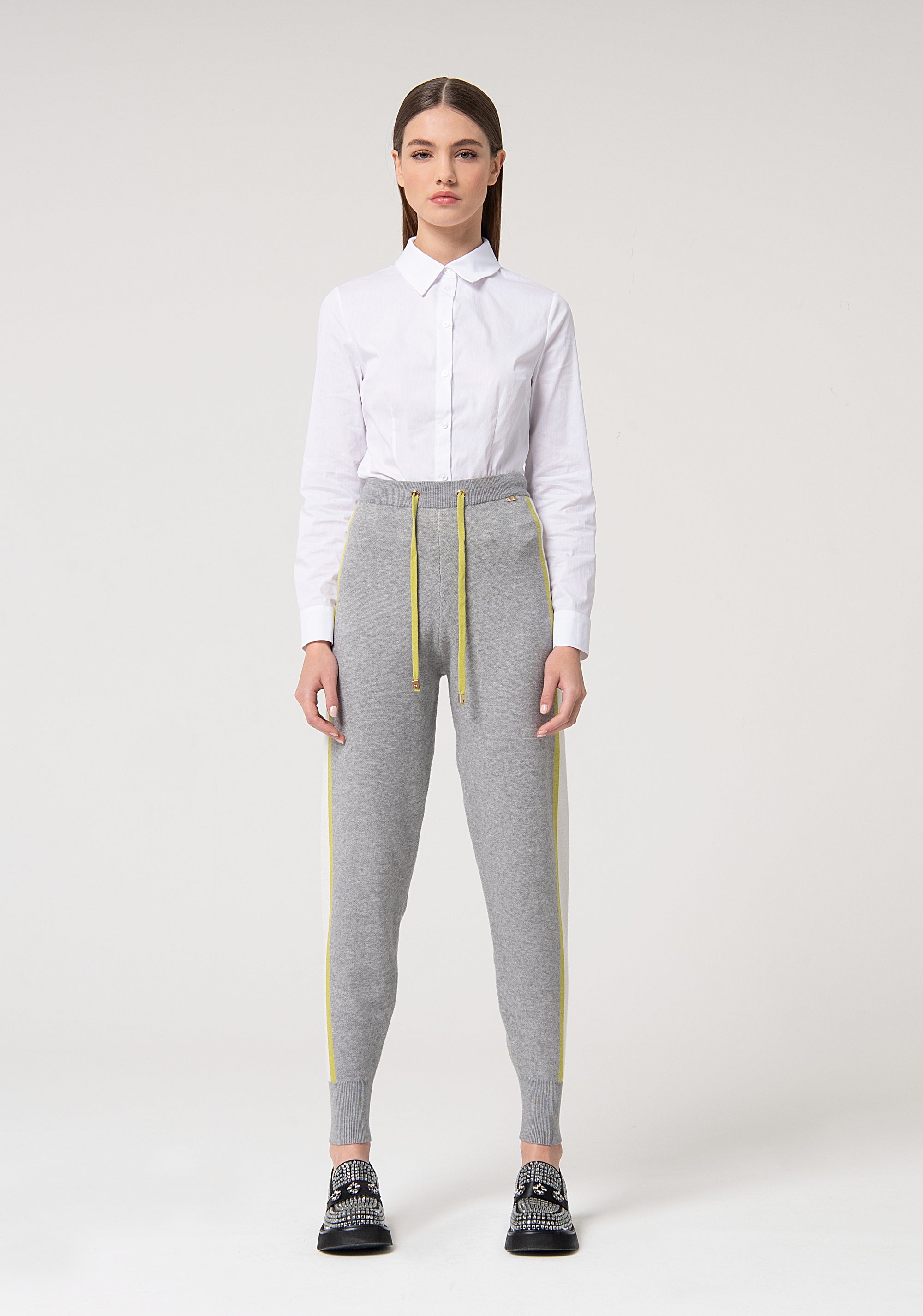 Pantalone regular modello jogger in maglia FS24WV7001K45901-S99 Fracomina