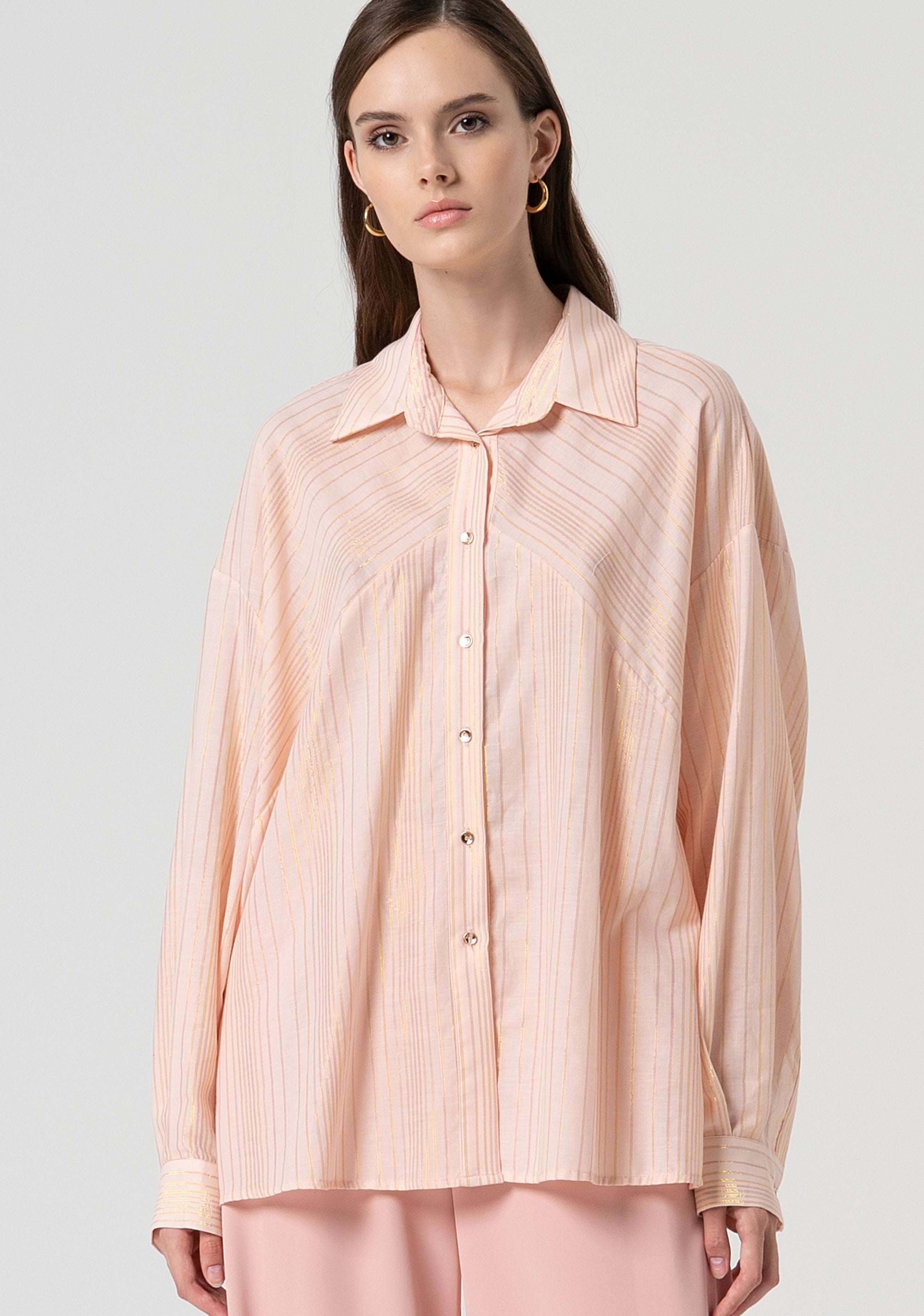 Camicia over a righe FS25ST6003W78601-226 Fracomina