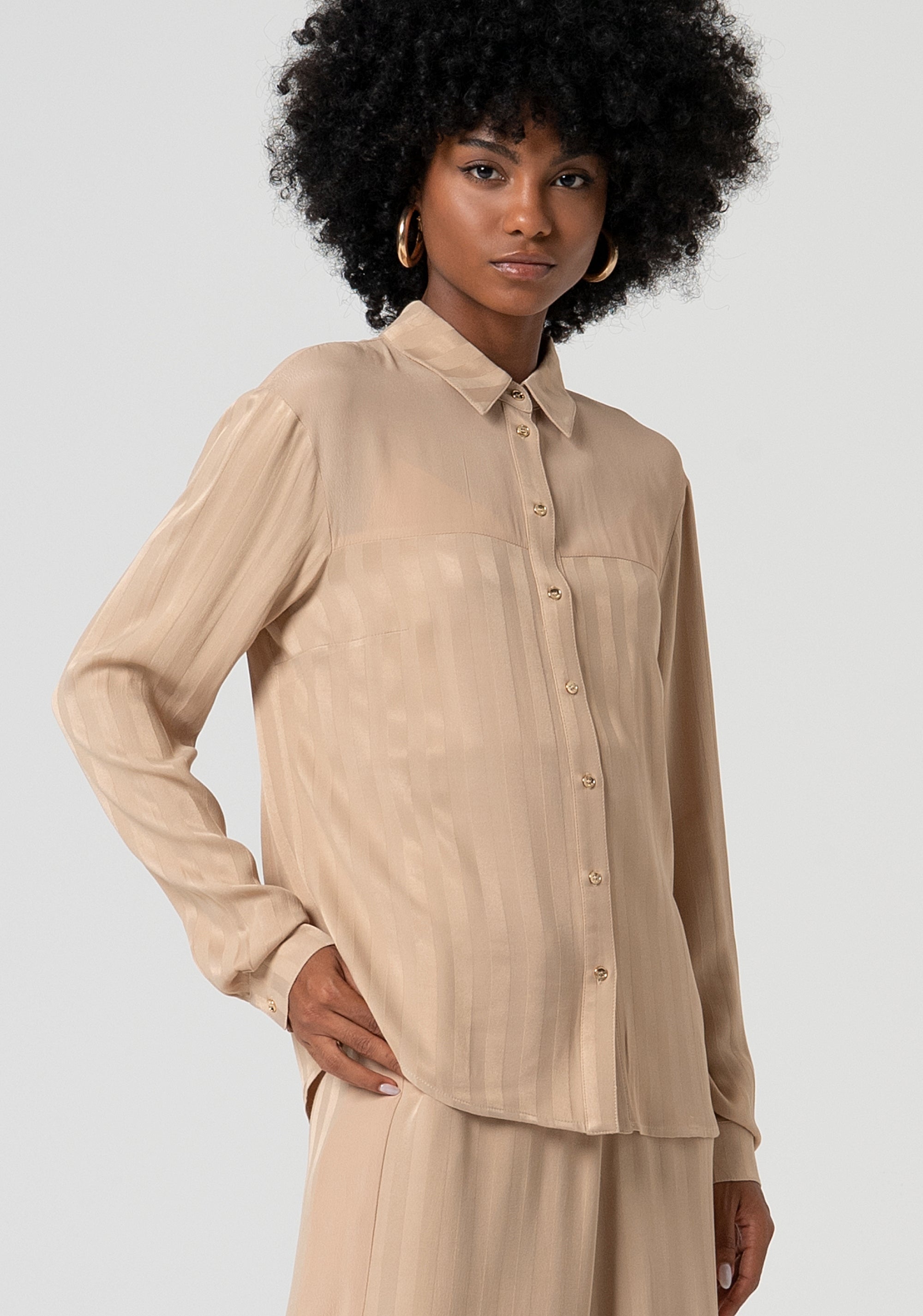 Camicia loose in viscosa FS25ST6005W413N8-050 Fracomina