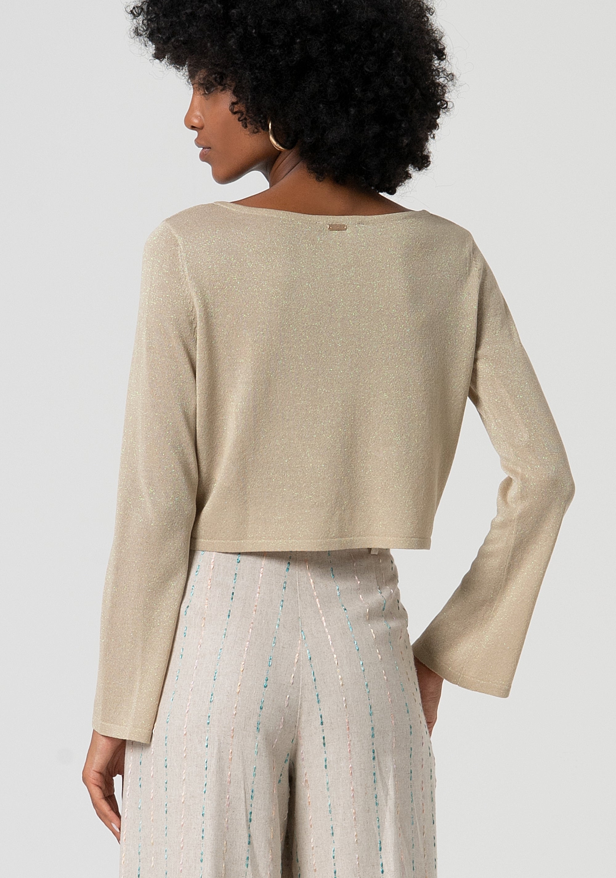Cardigan cropped con scollo madonna FS25ST8007K414Q7-050 Fracomina