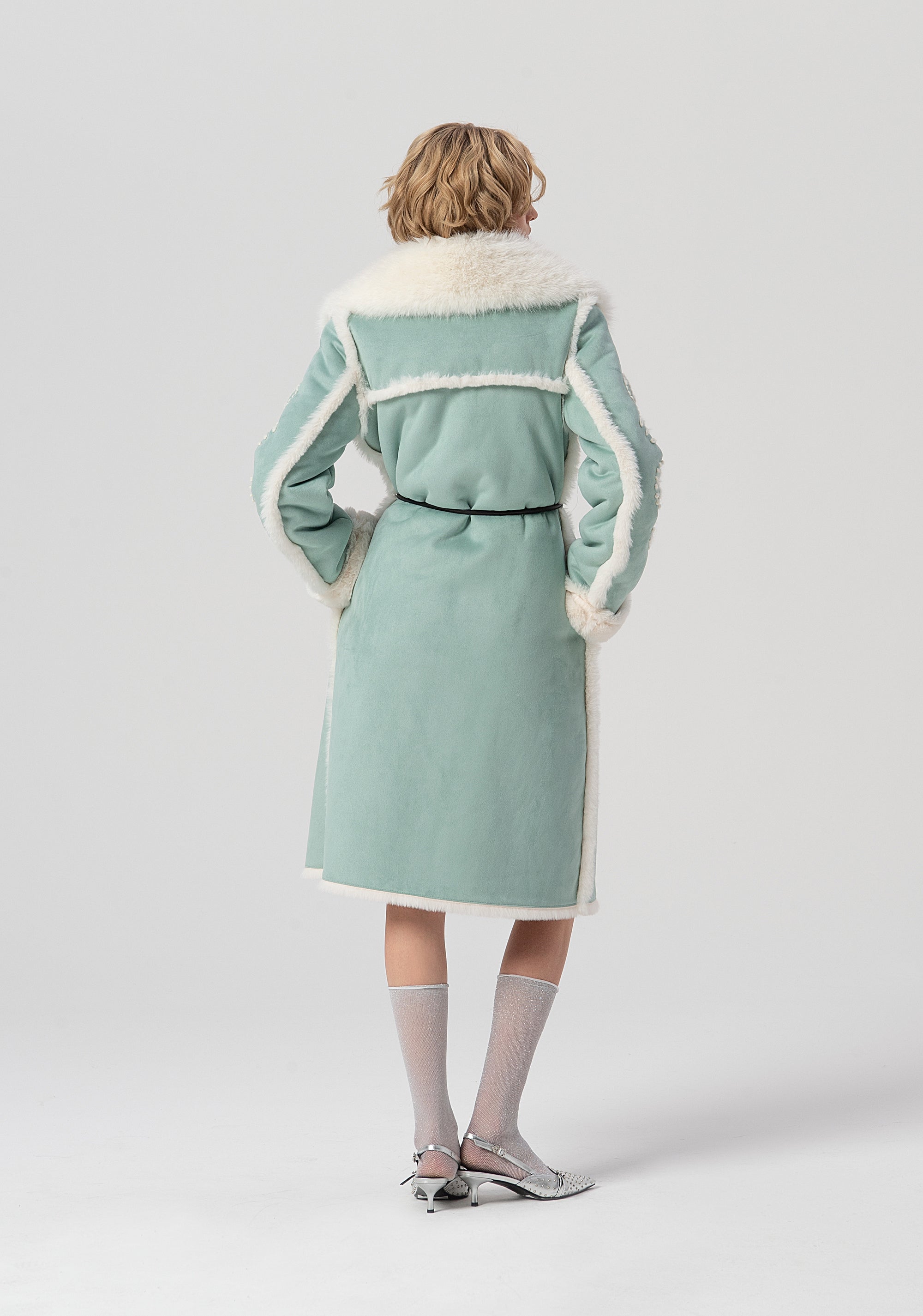 Cappotto over con rever sciallato FS25WC1004O44601-806 Fracomina