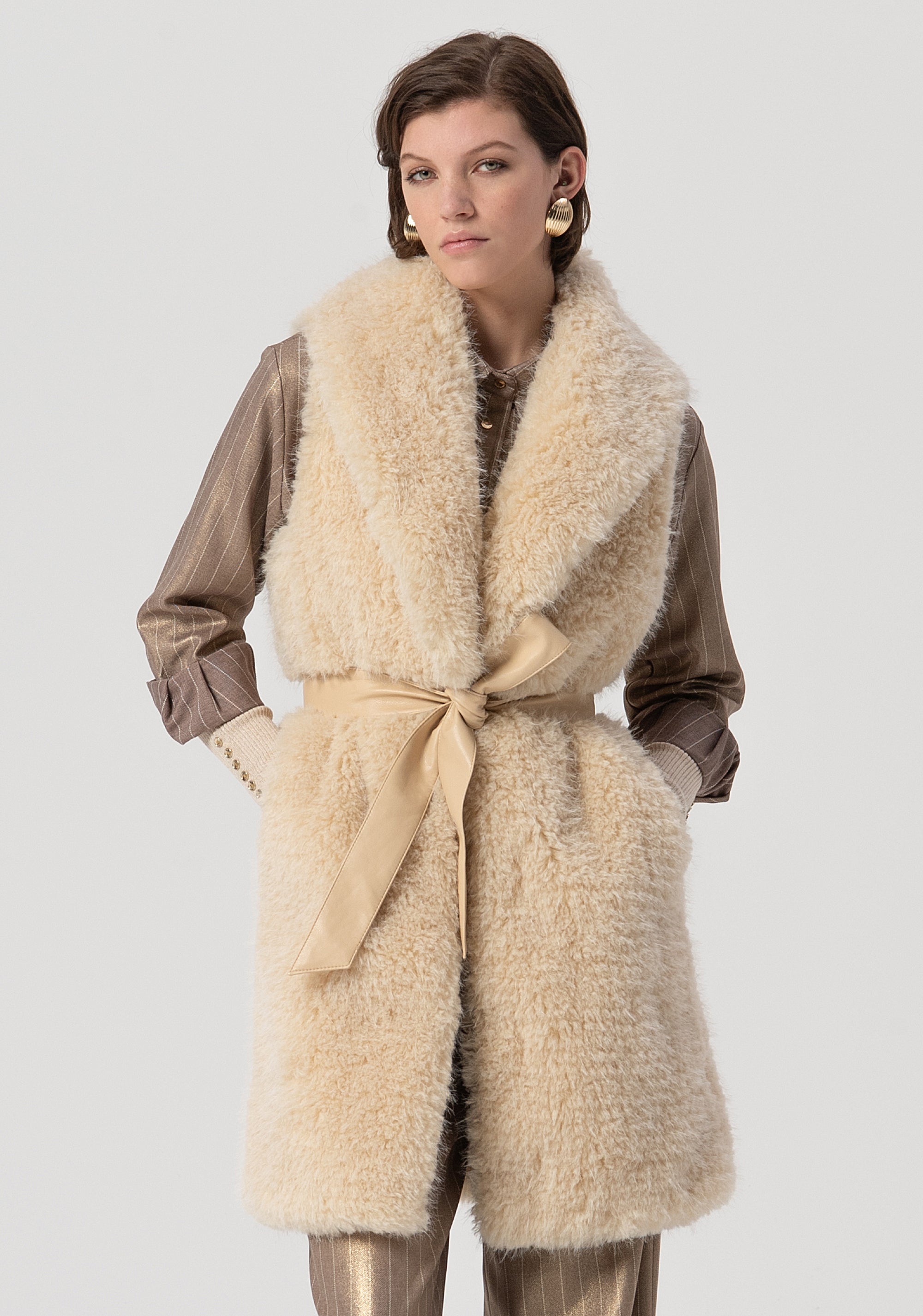 Gilet regular lungo FS25WC4002O44501-050 Fracomina