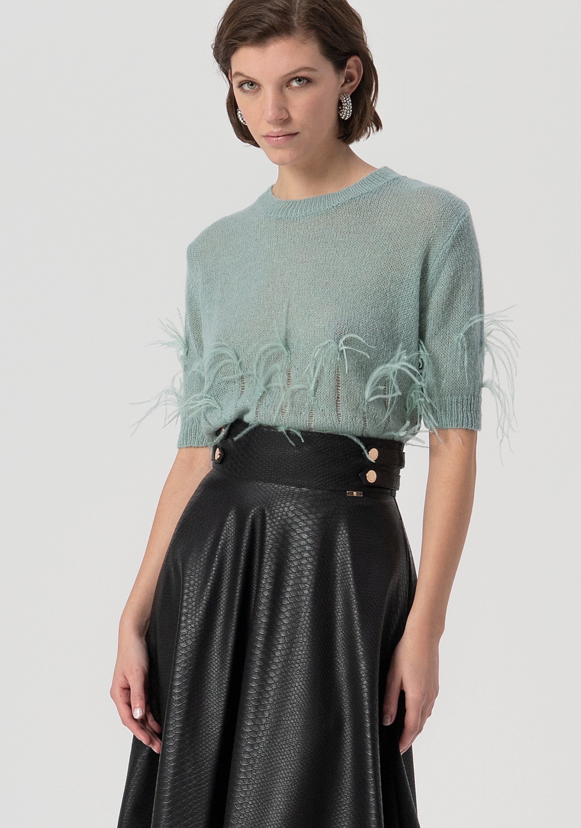 Gonna flare midi FS25WG2001P41101-053 Fracomina