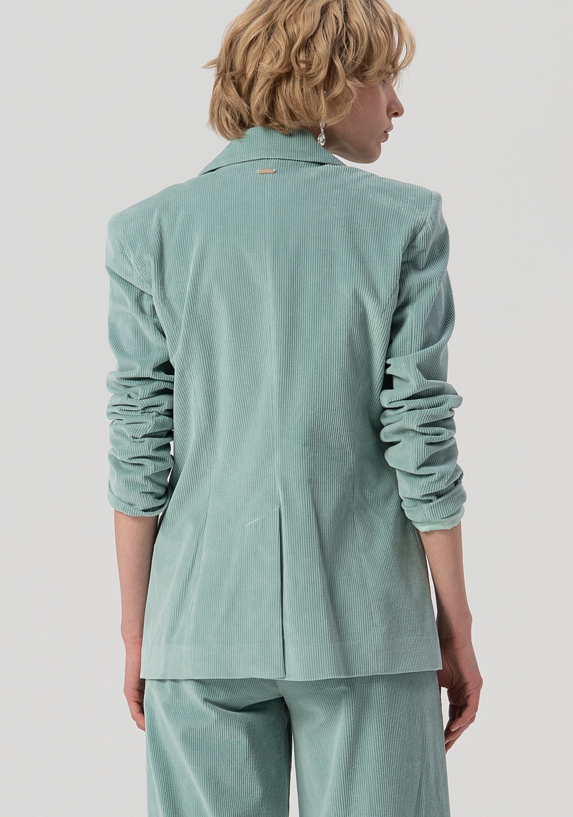 Blazer over lungo in velluto mille righe FS25WJ3004W59401-806 Fracomina