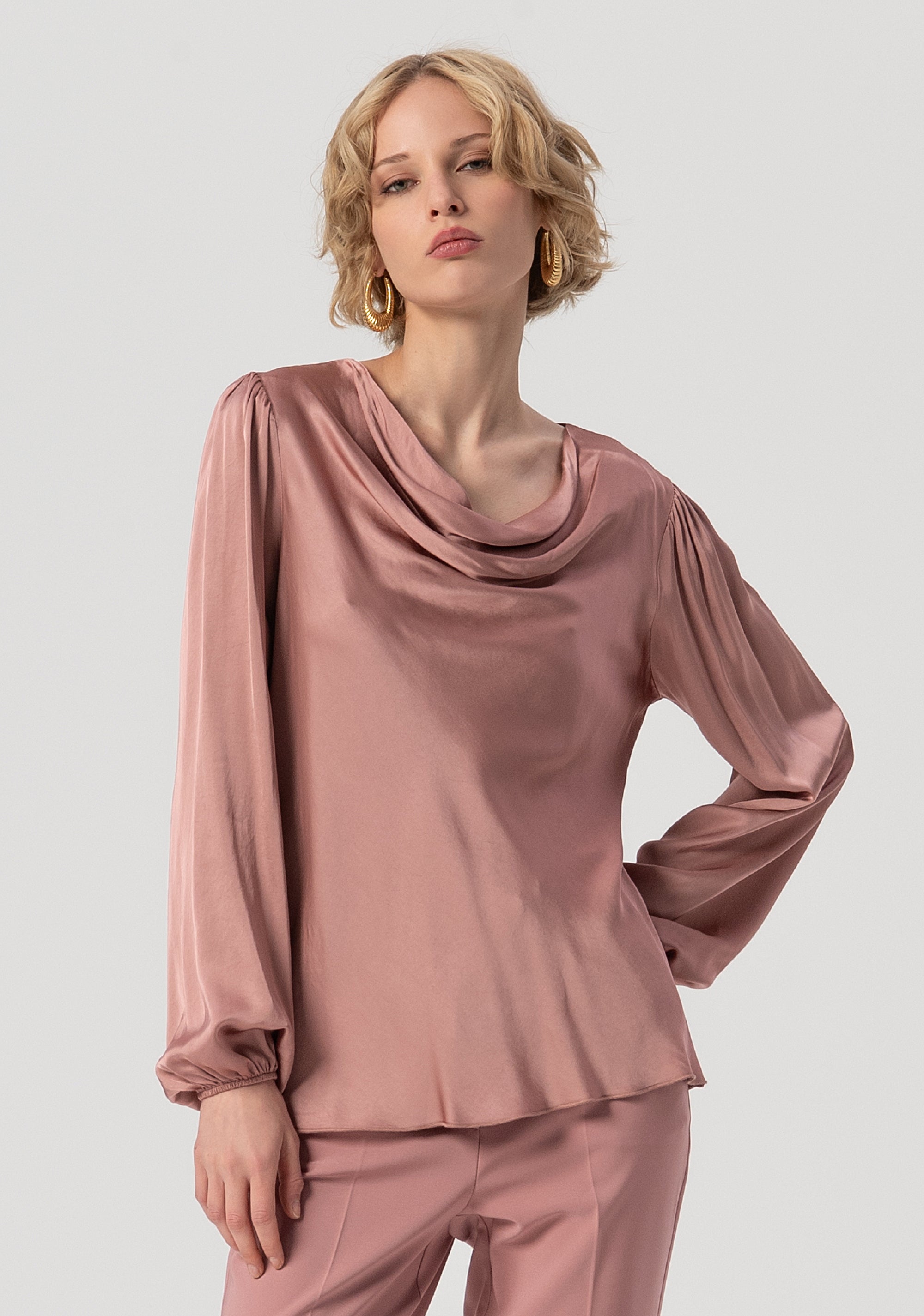 Blusa regular in raso FS25WT1004W45101-238 Fracomina