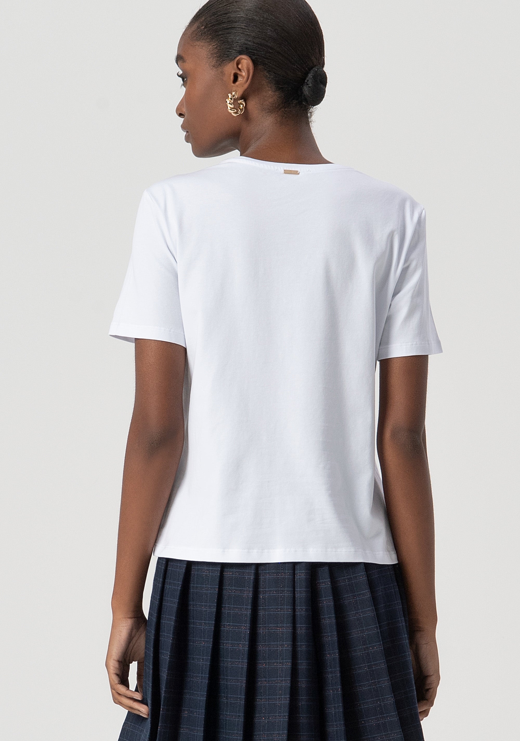 T-shirt regular in jersey stretch FS25WT3001J40101-278 Fracomina