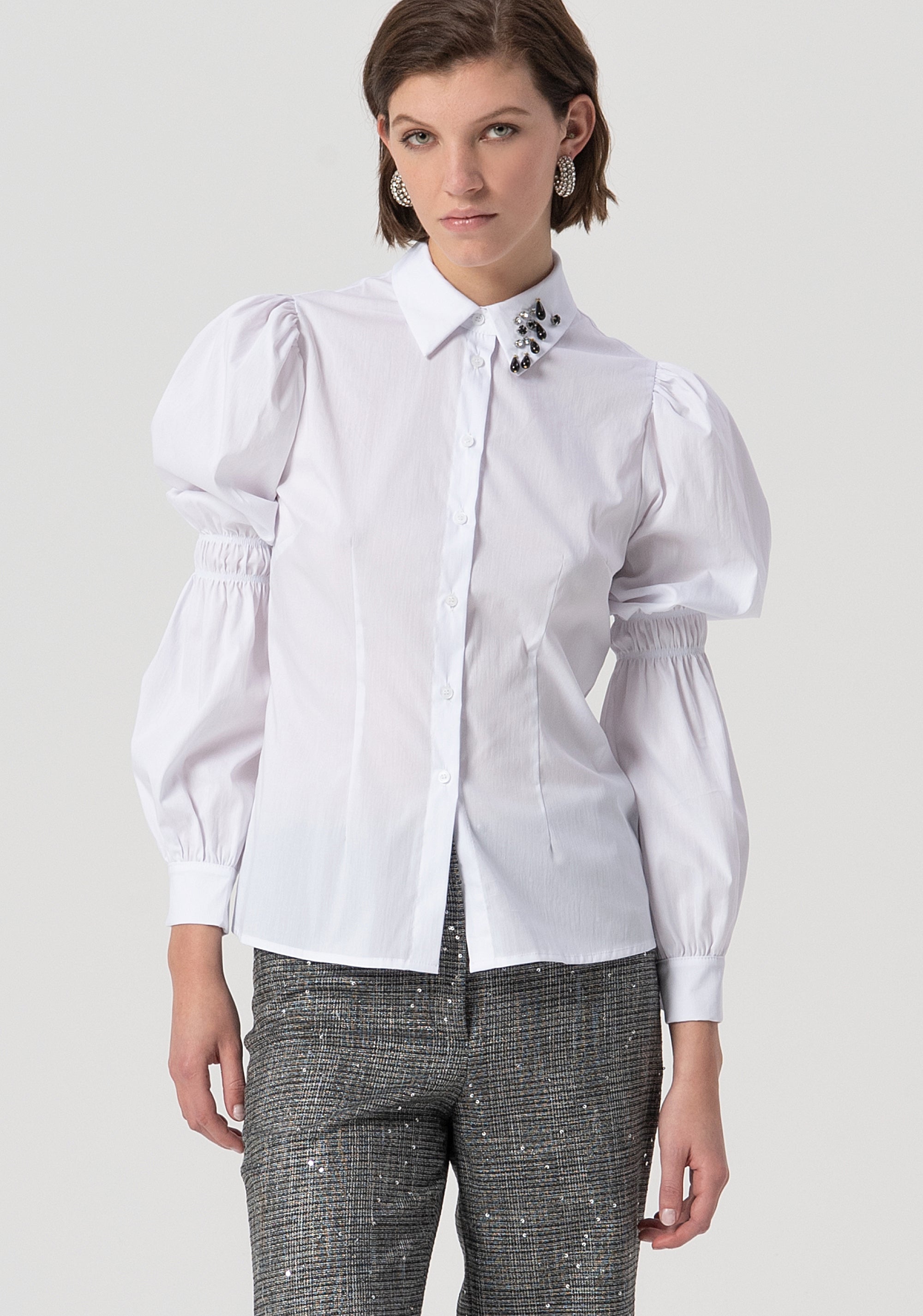 Camicia slim in popeline stretch FS25WT6006W52001-278 Fracomina