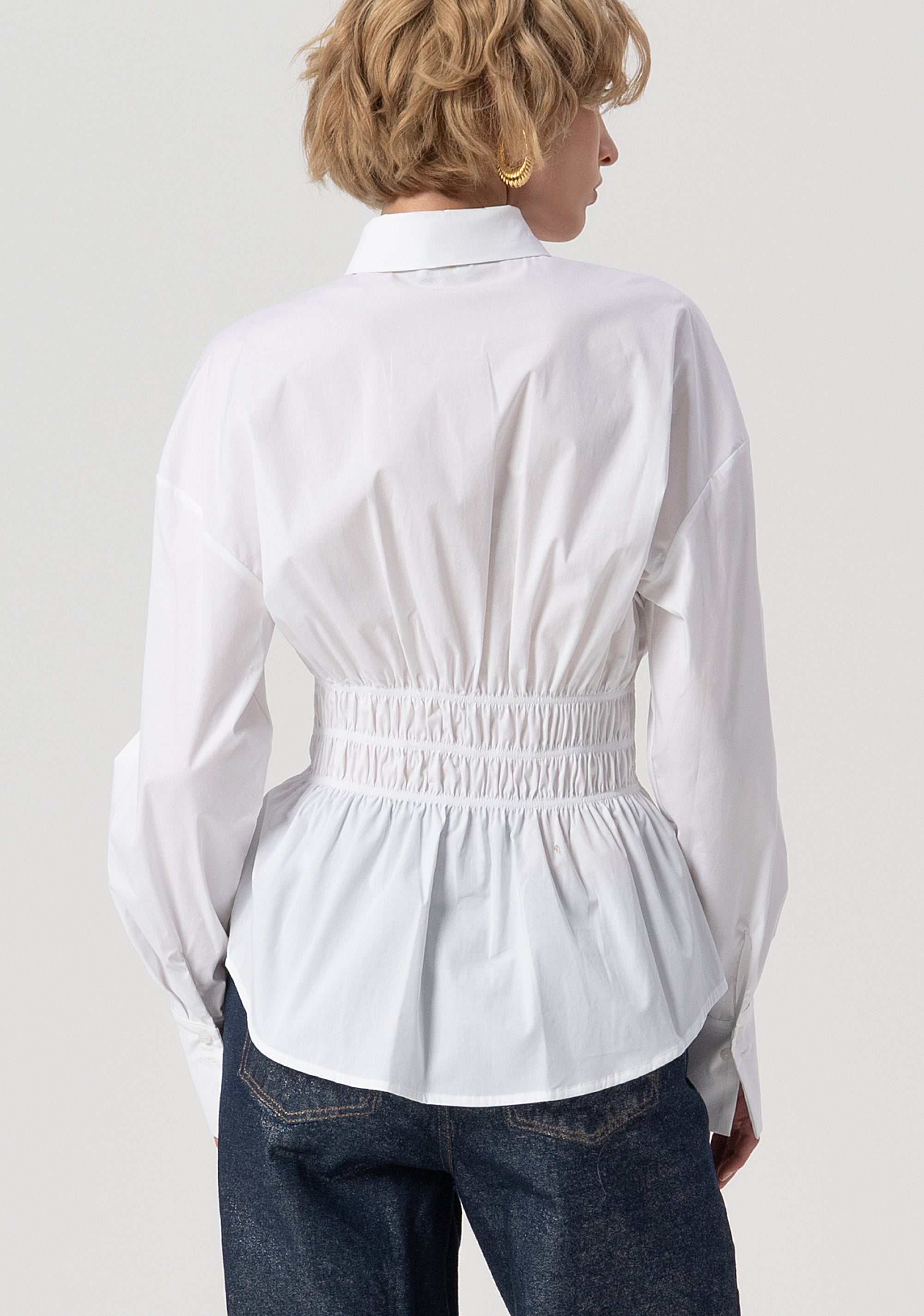 Camicia regular in popeline stretch FS25WT6008W52001-278 Fracomina