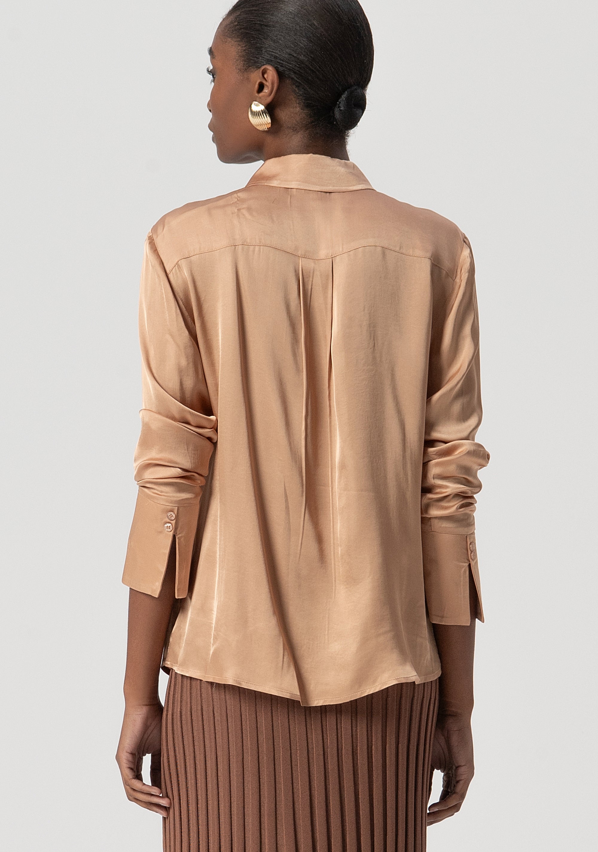 Camicia regular in raso FS25WT6010W65101-050 Fracomina