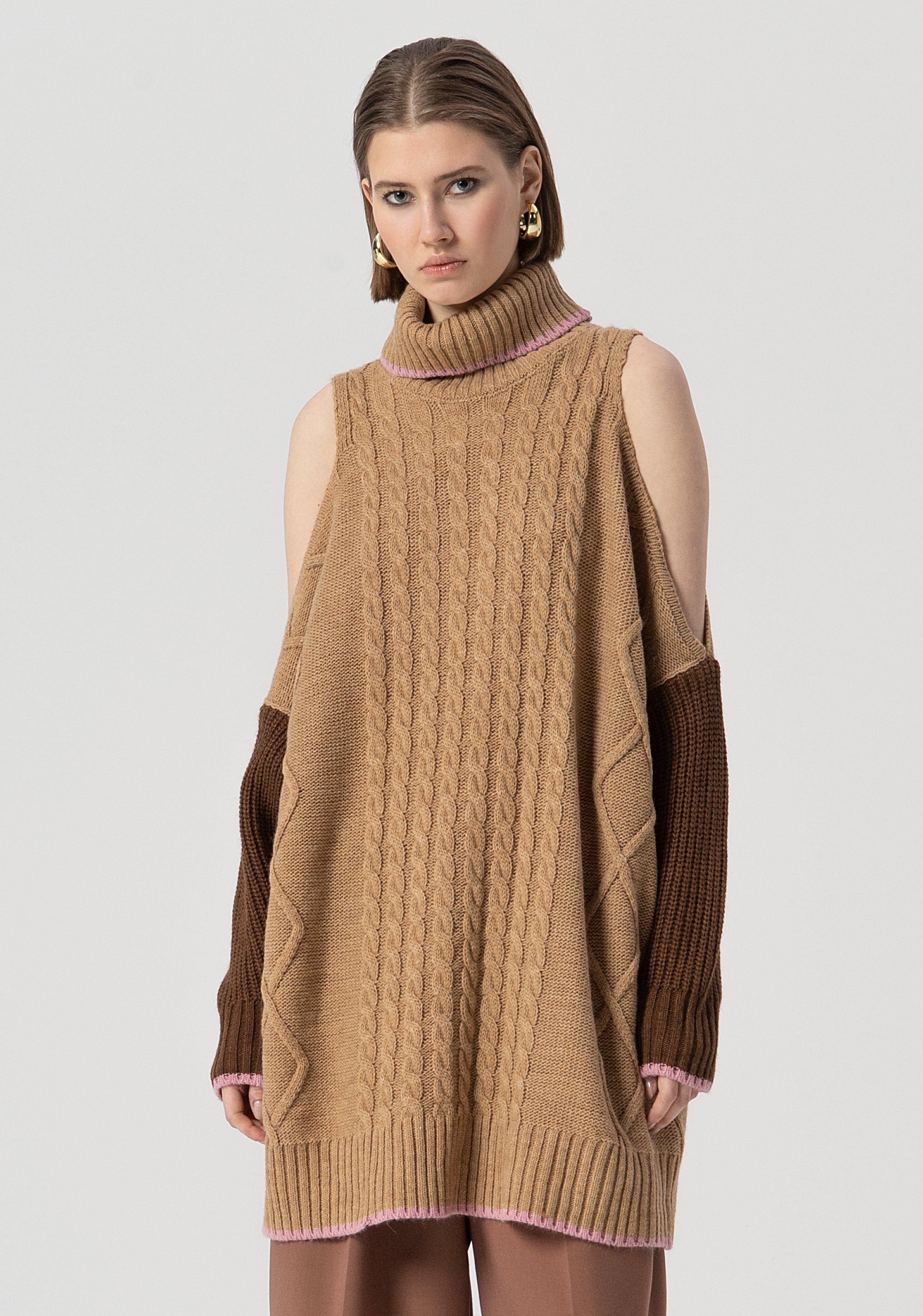 Maglia over con lana e alpaca FS25WT7028K53501-210 Fracomina