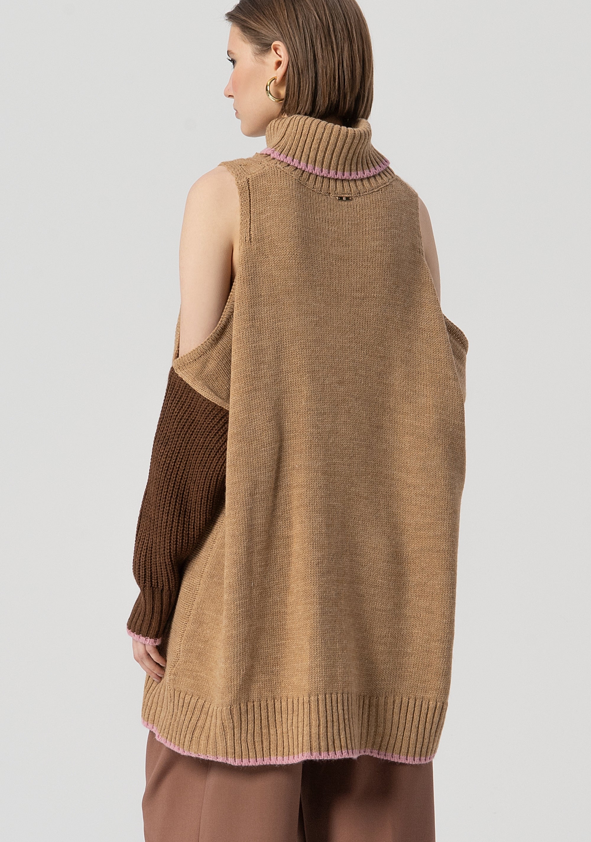 Maglia over con lana e alpaca FS25WT7028K53501-210 Fracomina