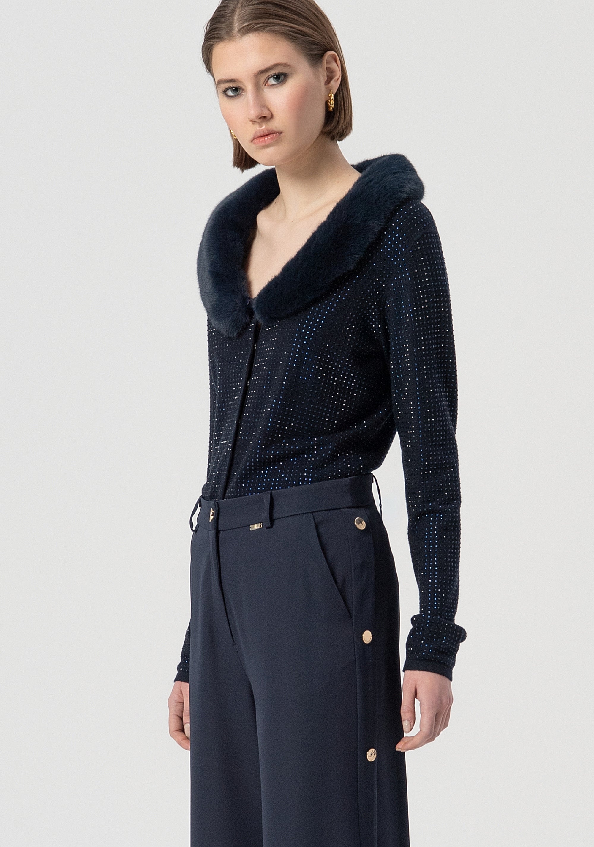 Pantalone flare a palazzo FS25WV3001W47601-064 Fracomina