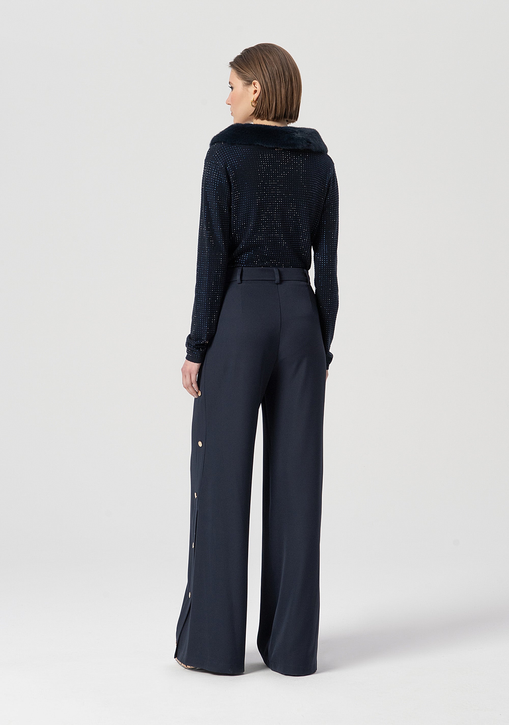Pantalone flare a palazzo FS25WV3001W47601-064 Fracomina