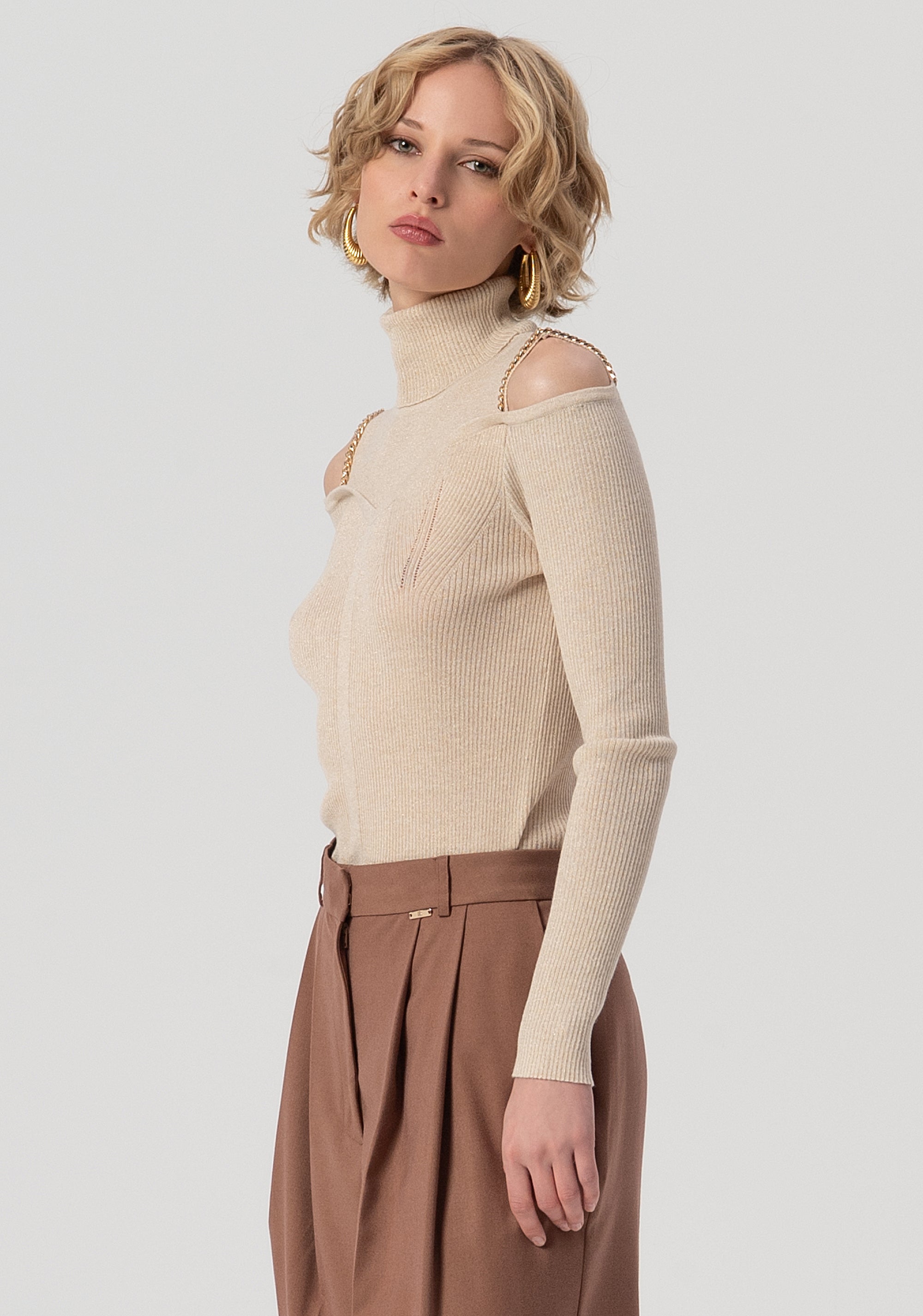 Pantalone flare a palazzo FS25WV3016W66101-091 Fracomina