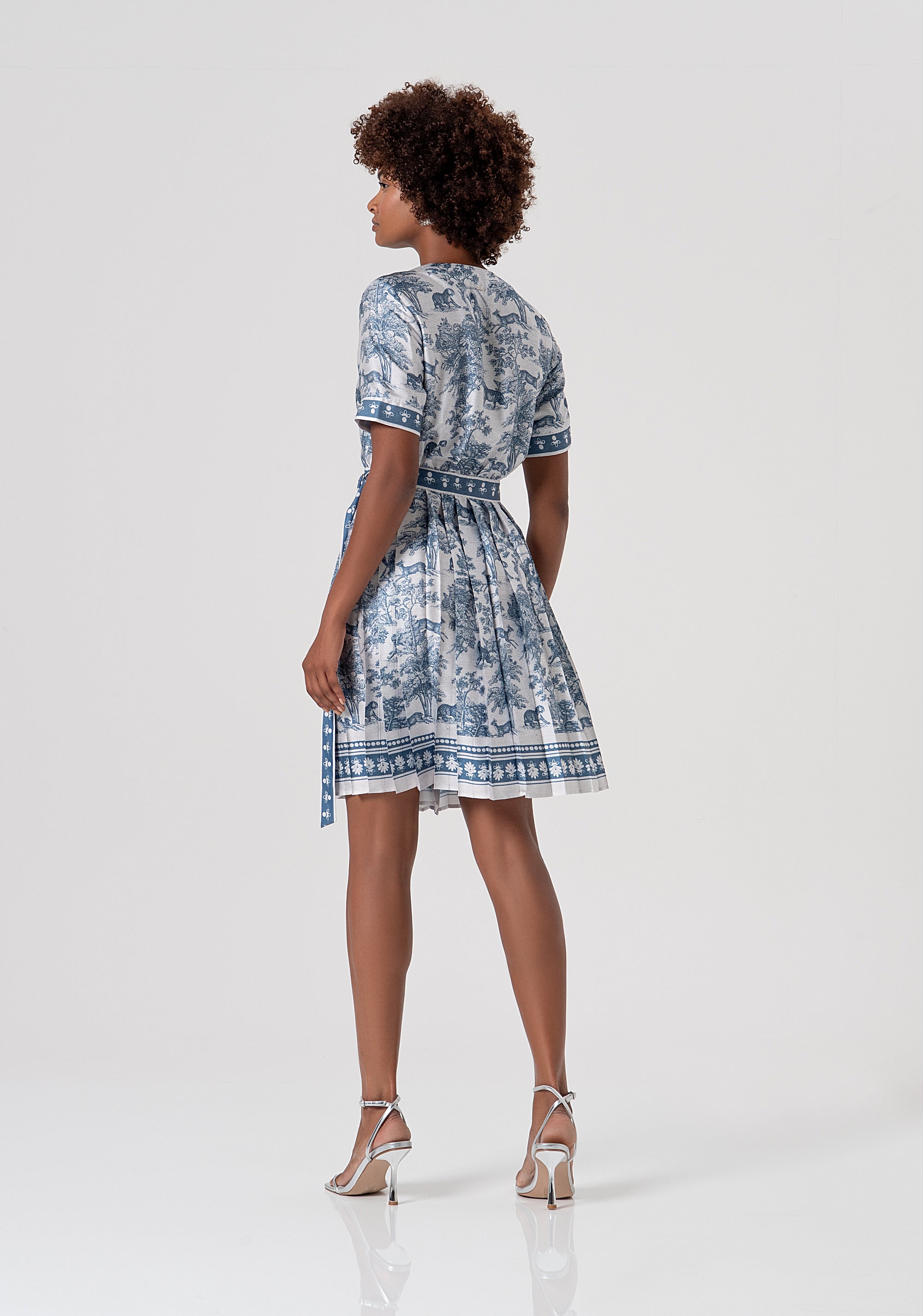 Abito regular mini a portafoglio in fantasia FS26SD1010W435K5-083 Fracomina