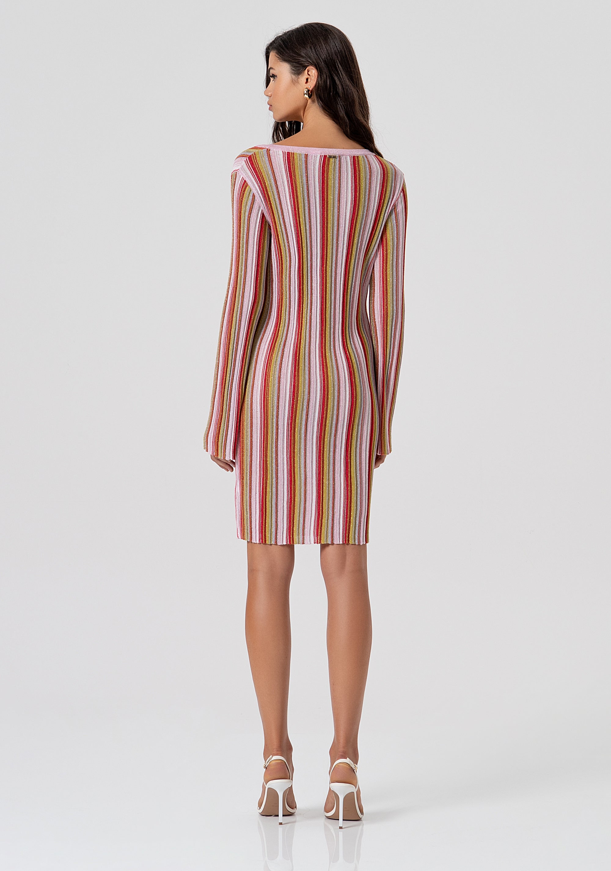 Abito slim mini in maglia con lurex FS26SD5007K432F8-210 Fracomina