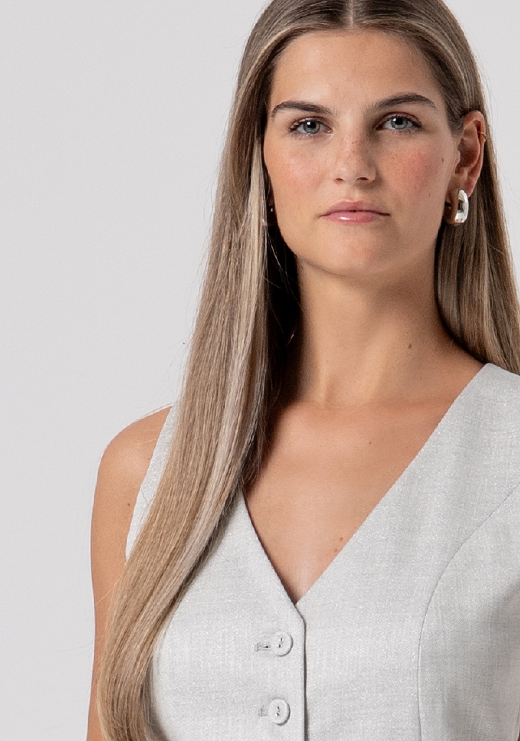 Gilet slim con lurex FS26SJ5001W84501-179 Fracomina