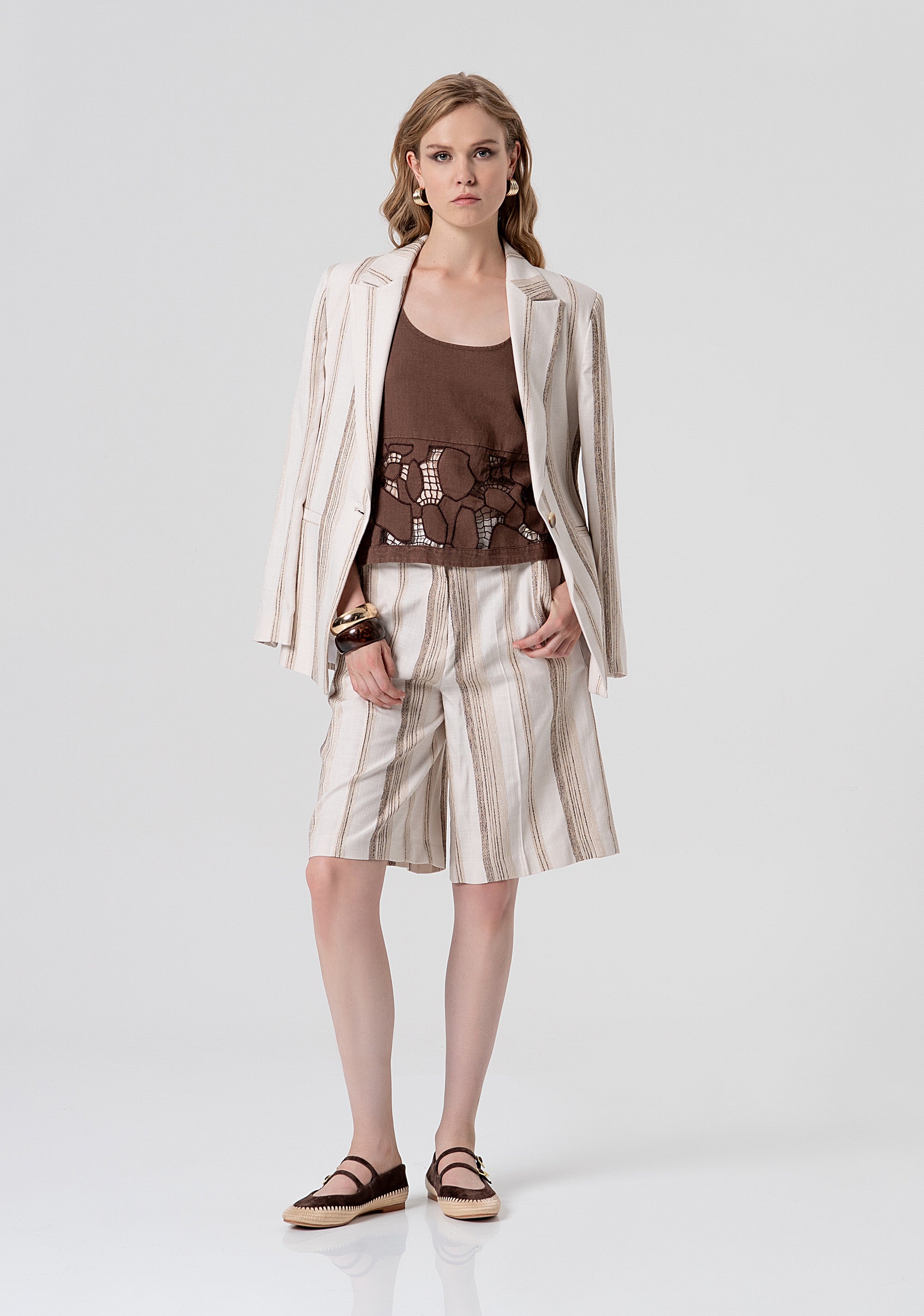 Top senza maniche con ricami FS26ST2001W826E5-091 Fracomina