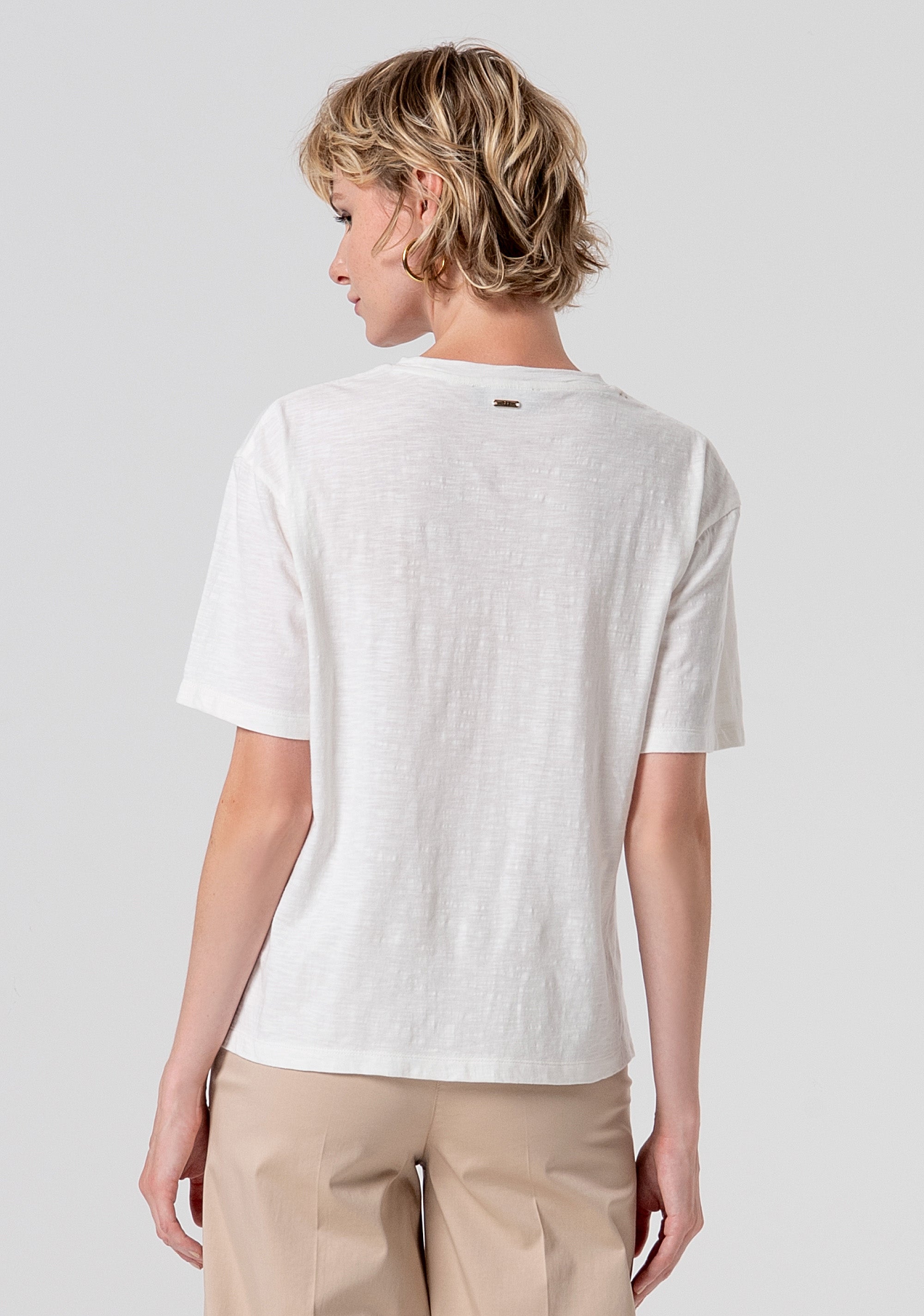 T-shirt regular in jersey di cotone FS26ST3002J400R9-278 Fracomina