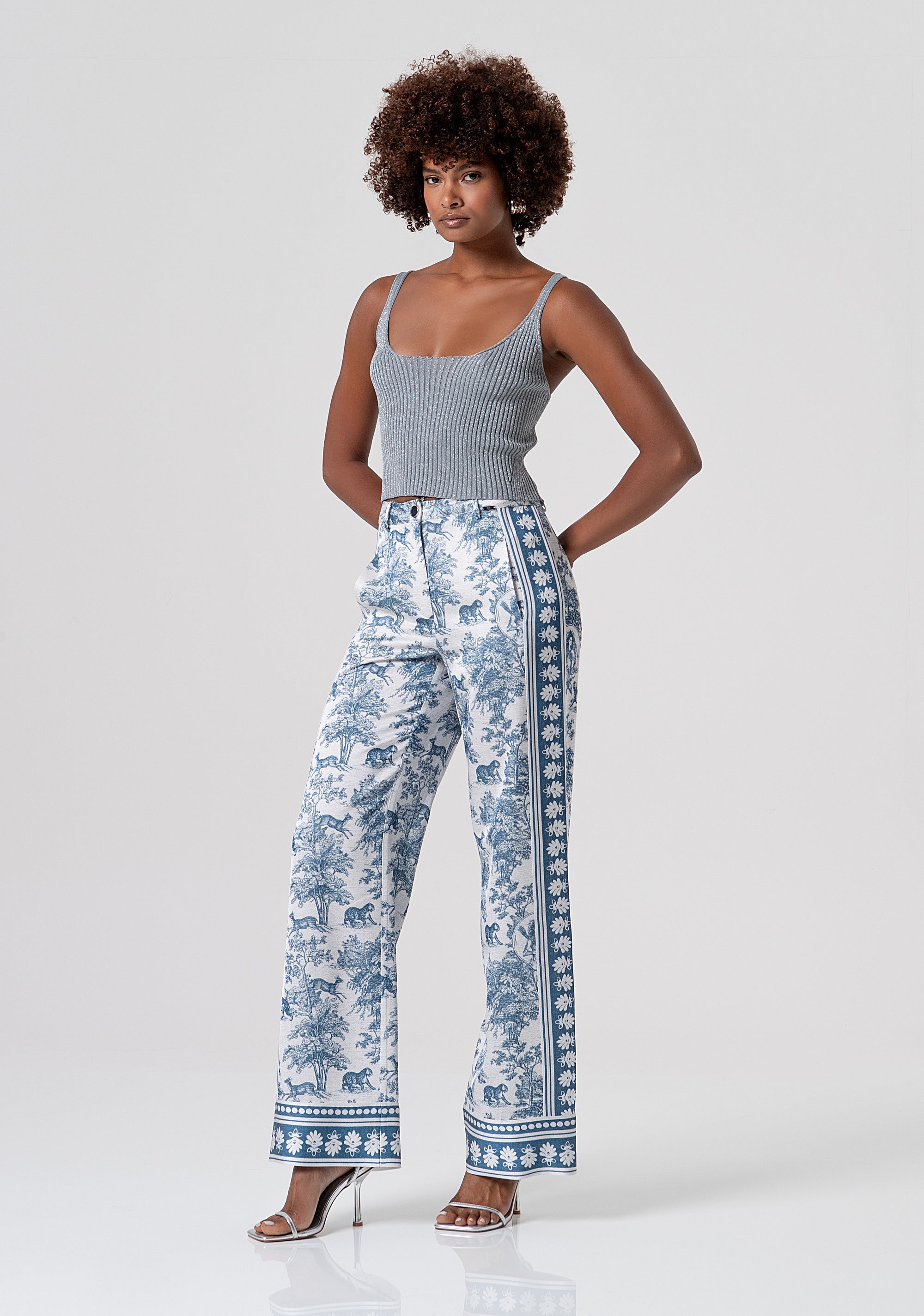 Top senza maniche in maglia con lurex FS26ST4002K564Q7-156 Fracomina