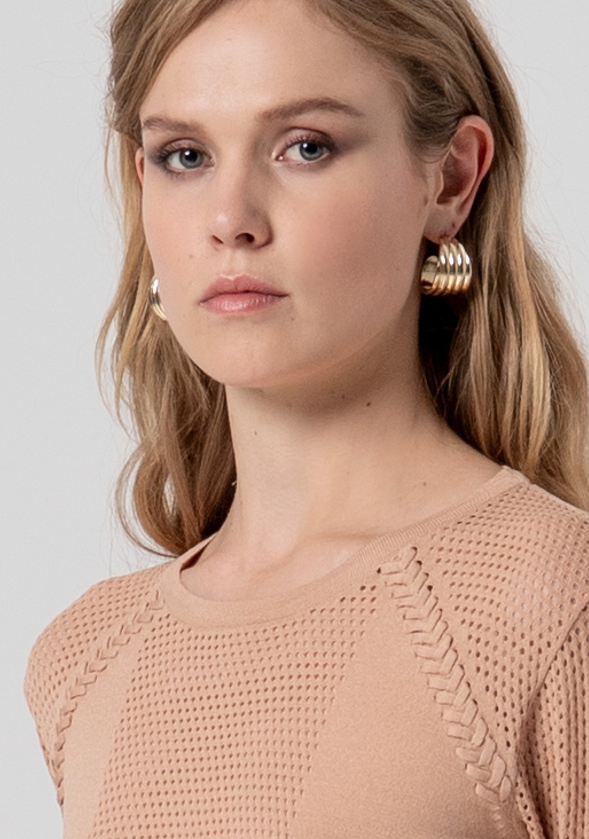 Maglia regular con punto rete FS26ST7003K55601-050 Fracomina