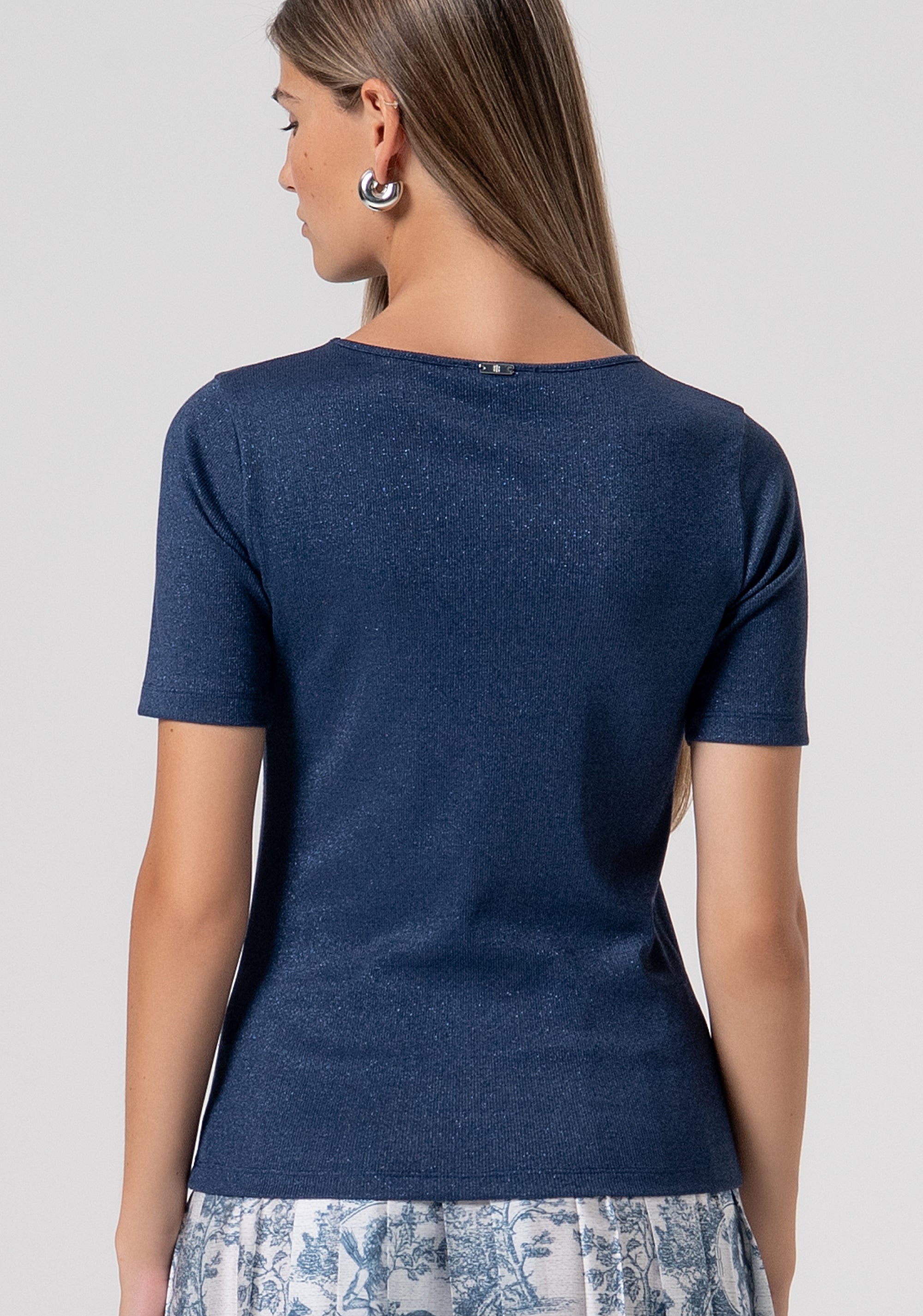 Maglia slim con lurex FS26ST7008K420Q7-064 Fracomina