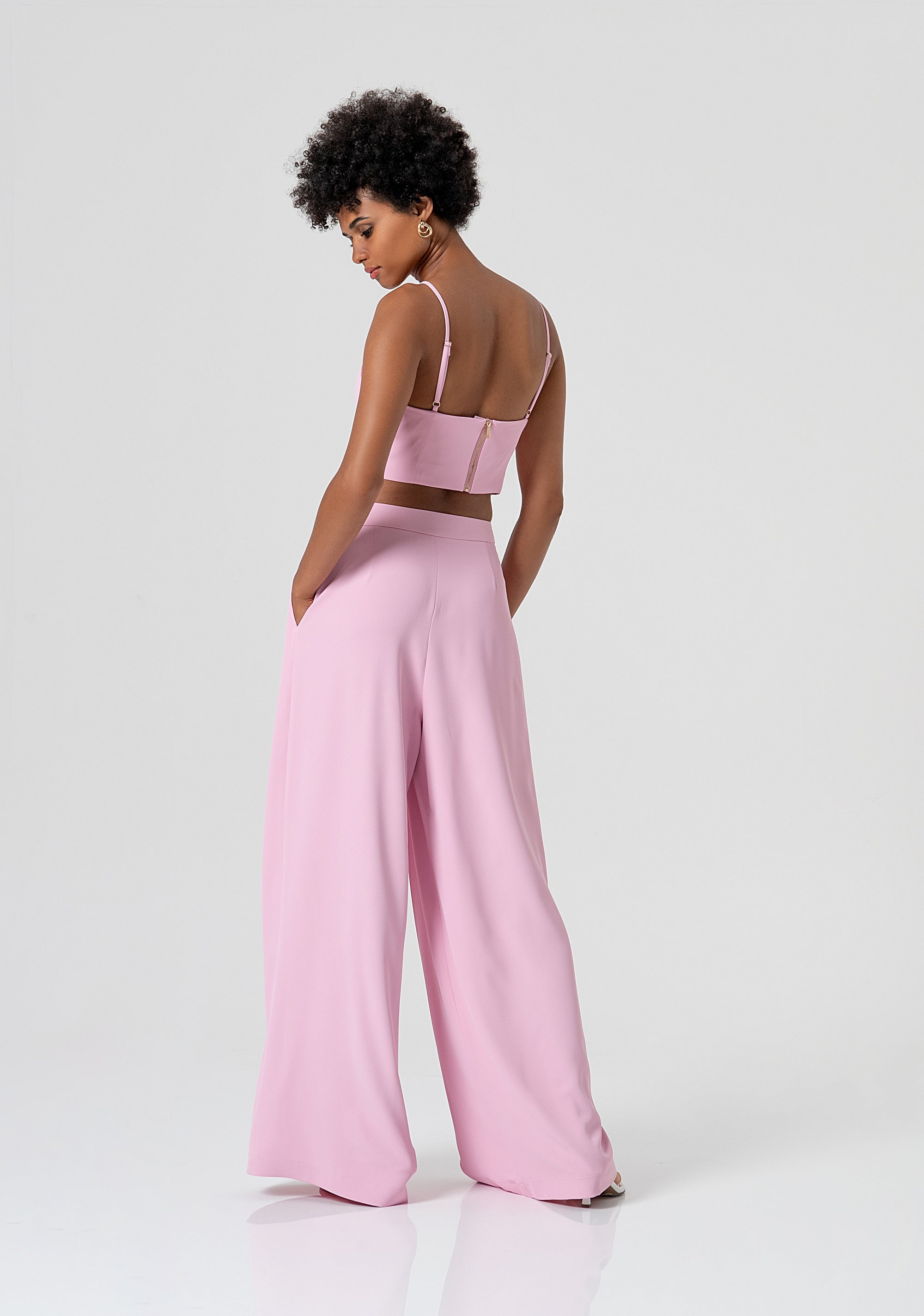 Pantalone flare a palazzo con piega FS26SV3007W47601-226 Fracomina