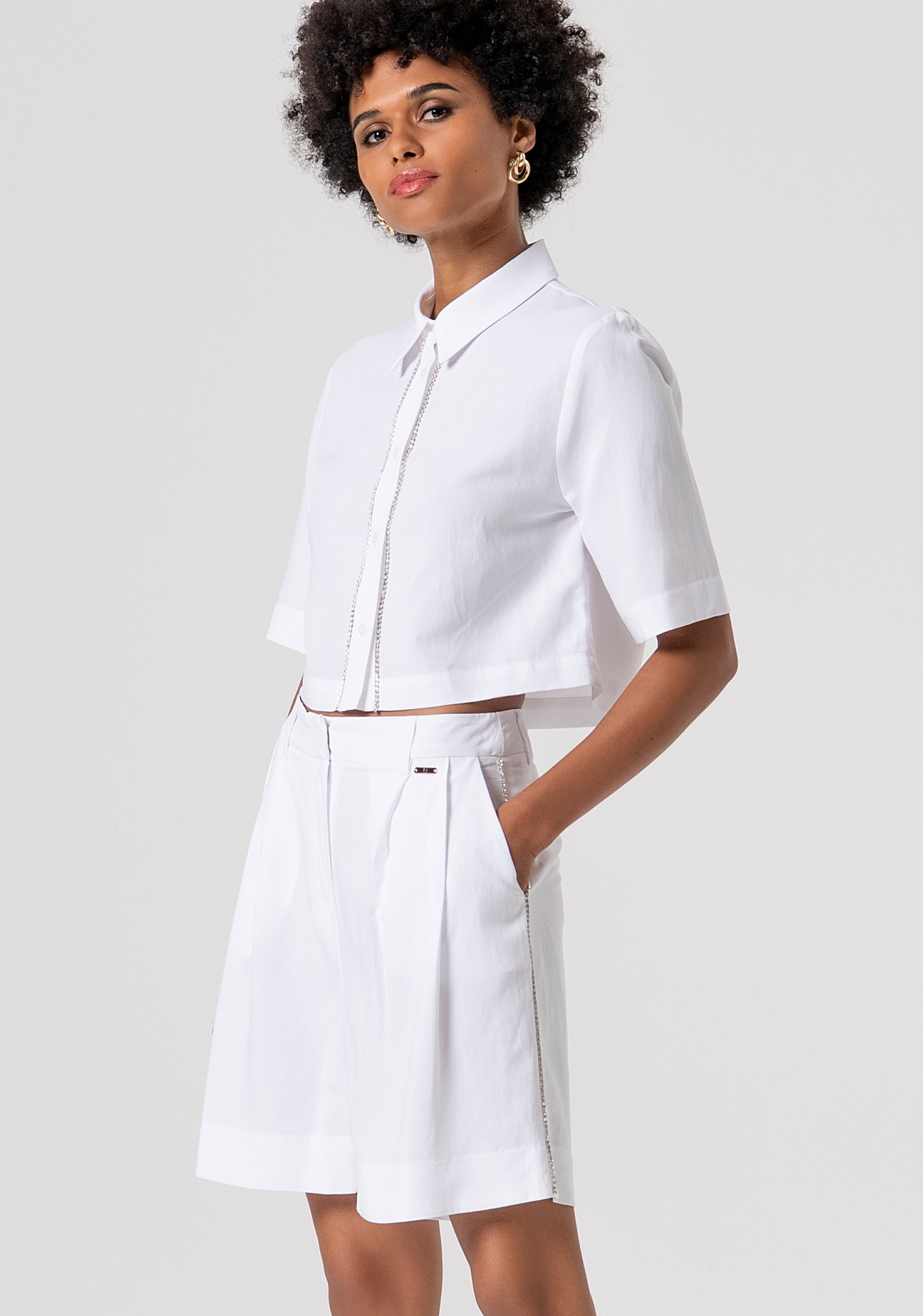 Pantaloncini regular con lino FS26SV6007W62201-278 Fracomina